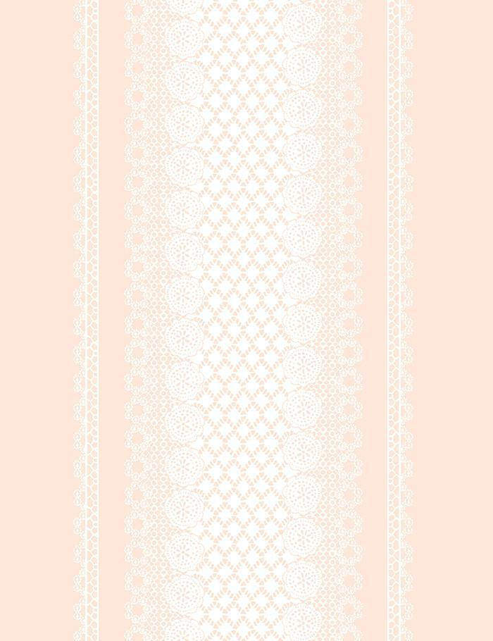 Nathan Turner Peach Lace Front Wallpaper - Elegant Home Decor for Living Room & Bedroom