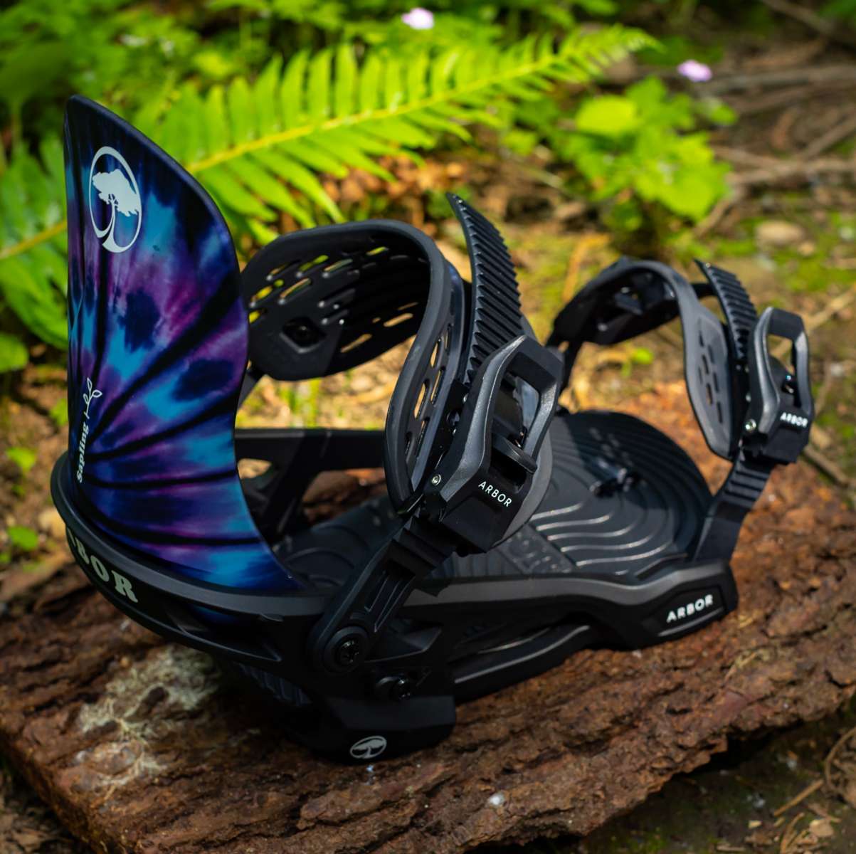 Arbor Sapling Youth Snowboard Bindings 2024 - Lightweight & Adjustable for Kids & Teens - Perfect for Park Riding & All-Mountain Snowboarding