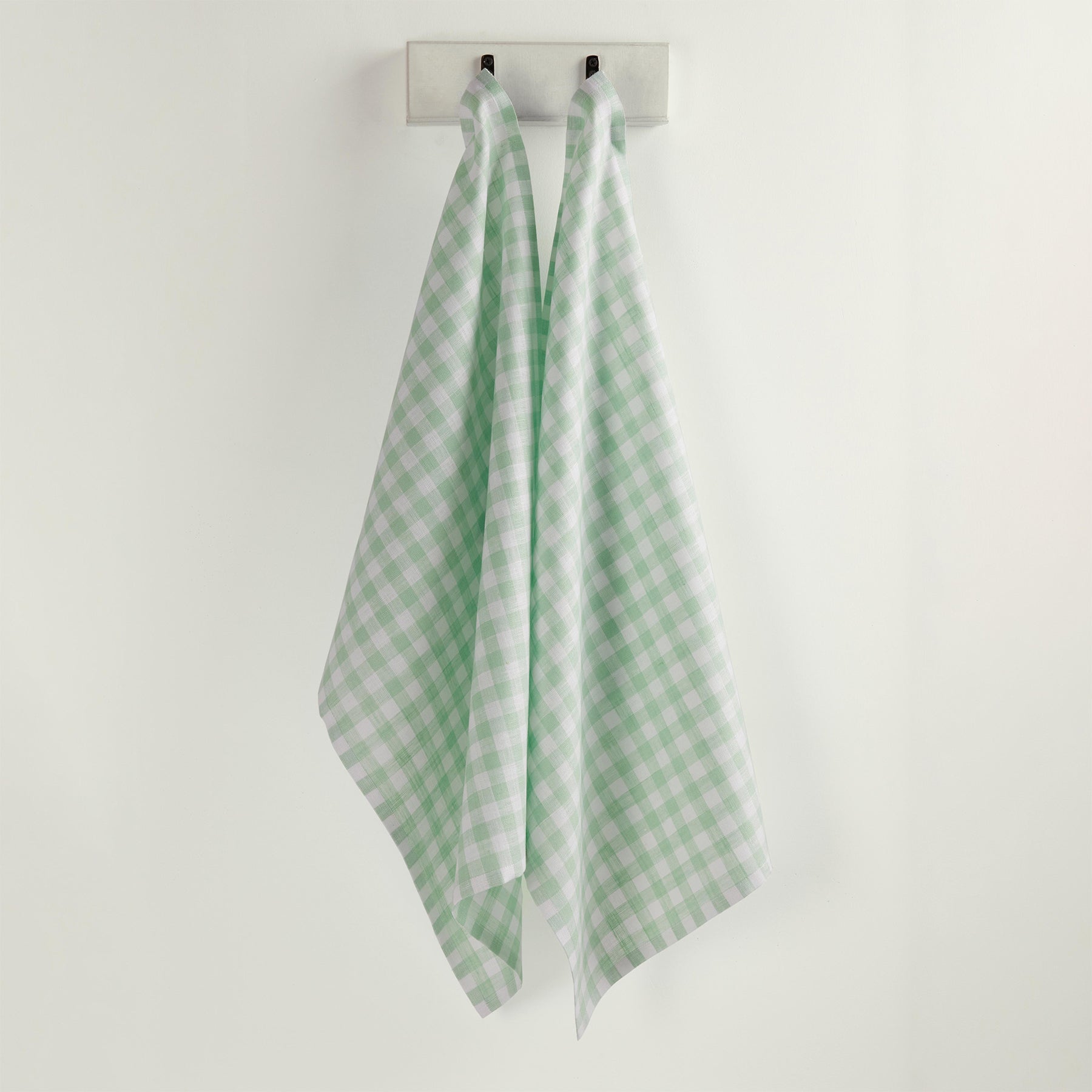 Premium Gingham Kitchen Towels Set of 6 - Absorbent & Durable Cotton Dish Towels for Drying Dishes & Cleaning - Cute Checkered Pattern for Farmhouse, Rustic & Modern Kitchens