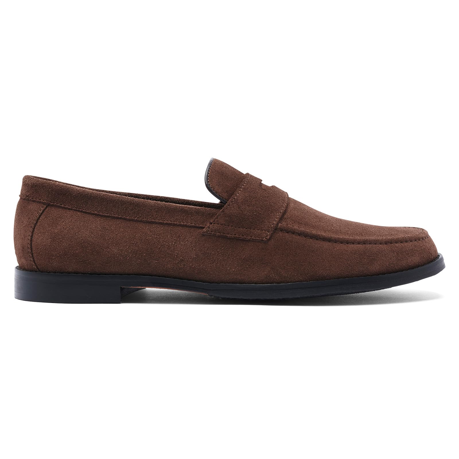 Anthony Veer Sherman Men's Penny Loafers - Genuine Leather Blake Stitch Dress Shoes with Ortholite® Cushioned Footbed - Comfortable Business Casual & Formal Wear for Office, Wedding & Daily Use
