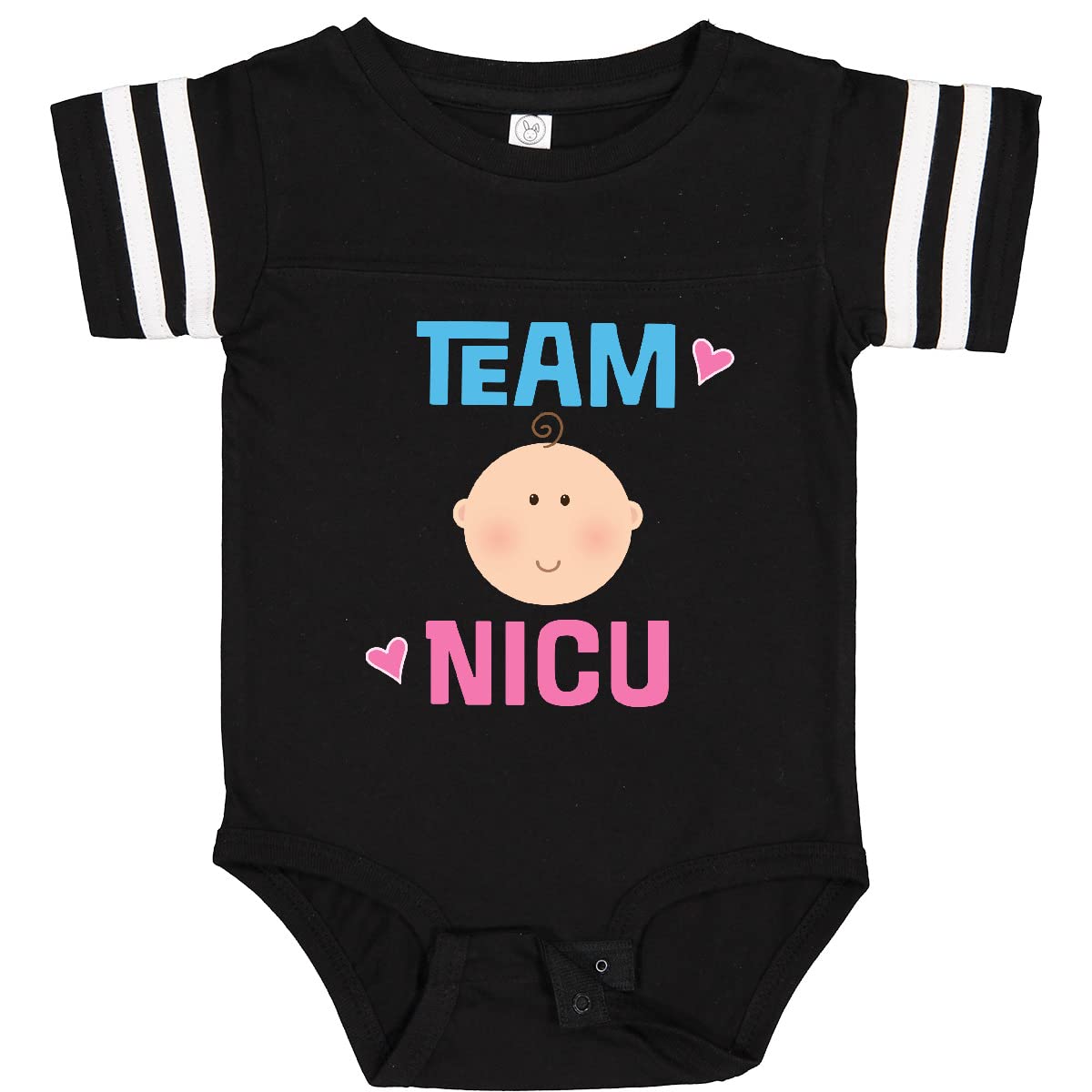 Inktastic Team NICU Cute Baby Bodysuit - Soft Cotton Infant Onesie for Newborns & Preemies - Perfect for NICU Nurses, Parents & Baby Showers