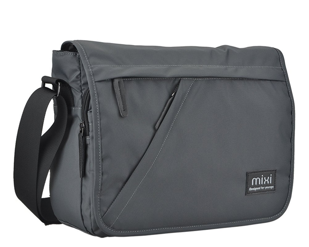 **Men's Nylon Sports Shoulder Bag - Portable Travel Backpack for Men & Women - Durable Grey Barrel Bucket Handbag for Gym, Hiking & Daily Use**