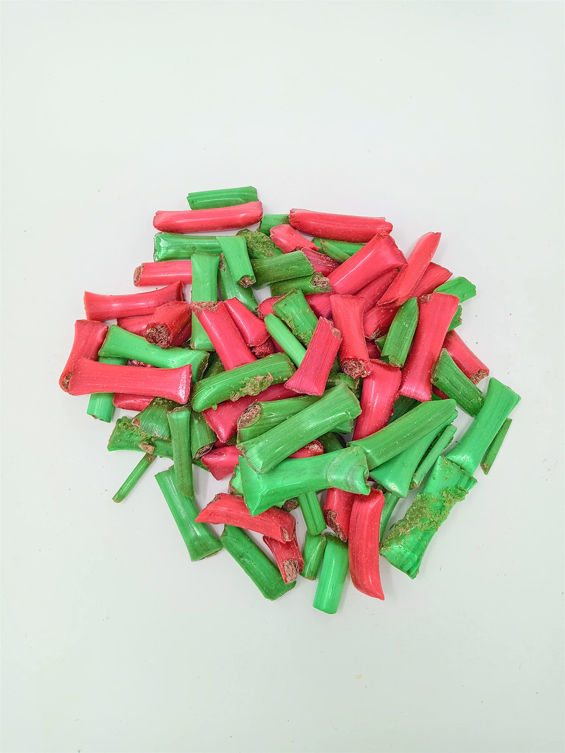 Old Fashioned Chocolate Straws - Red & Green 1 lb Straws Filled with Premium Chocolate | Perfect for Holiday Gifts, Party Favors & Sweet Treats