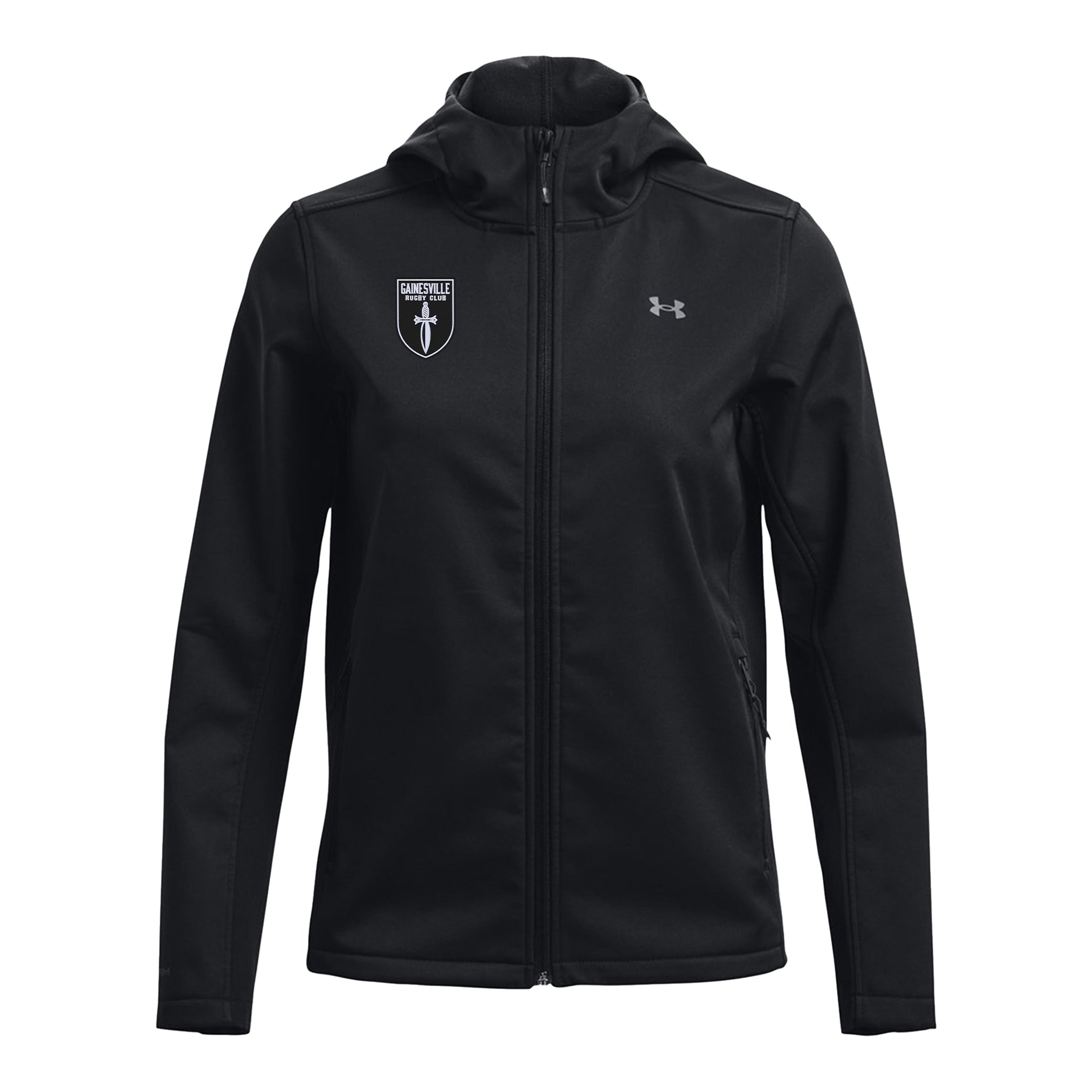 Gainesville Spartans RFC UA Women's CGI Hooded Jacket - Waterproof Windbreaker for Outdoor Sports & Casual Wear