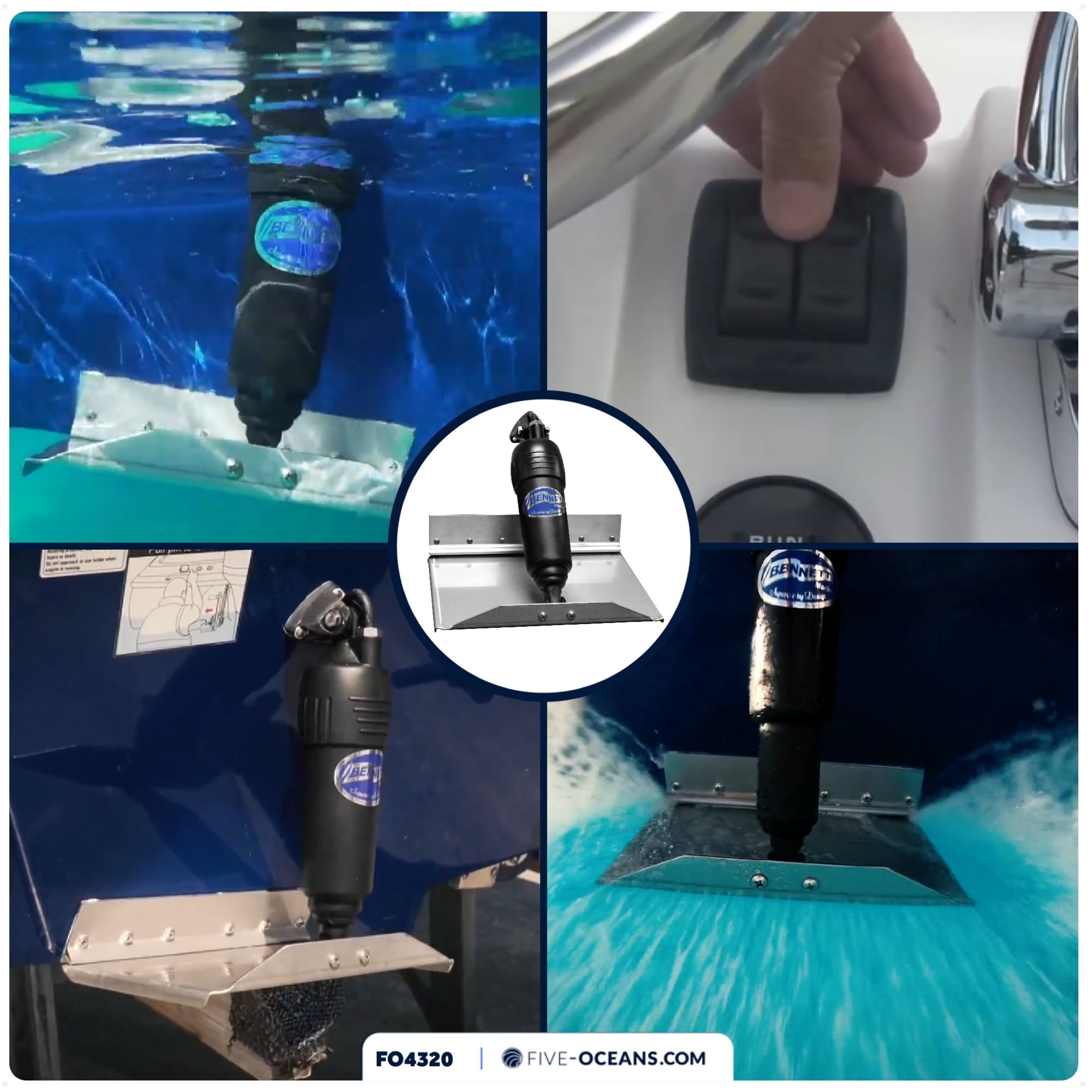 Bennett Marine Bolt Electric Trim Tab System 12