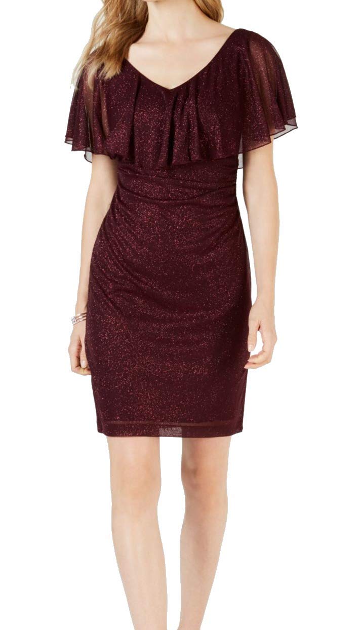 Sparkle V-Neck Cocktail Dress for Women - Elegant Party Dress with Shimmer Details | Perfect for Evening Parties, Weddings & Special Occasions