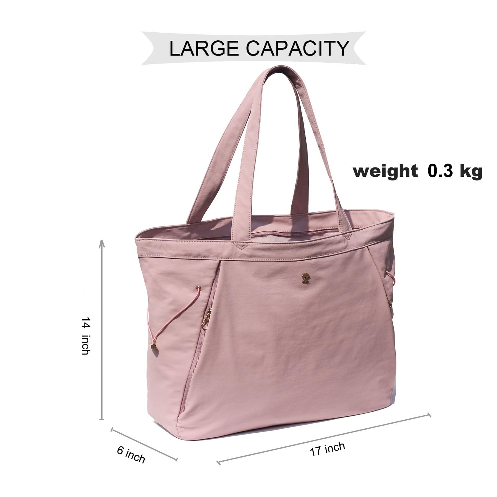 ESVAN Yoga Tote Bag for Women - Gym & Travel Shoulder Bag for Workout & Beach