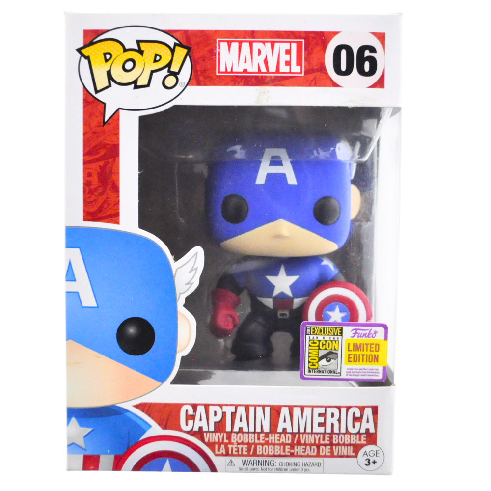 Funko Pop! Marvel Captain America Winter Soldier (Bucky Barnes) SDCC 2017 Exclusive Collectible Figure - Perfect for Marvel Fans & Comic Con Collections