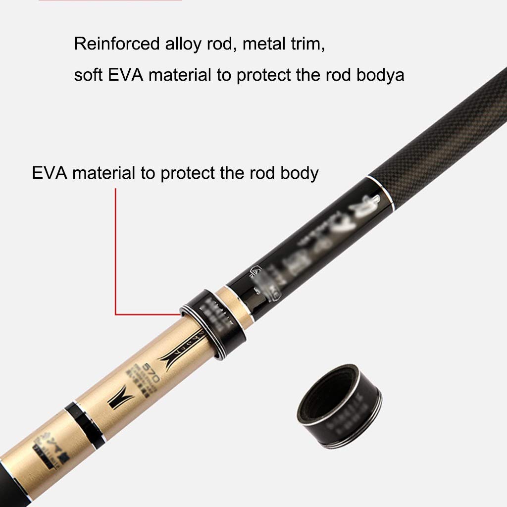 Portable Telescopic Fishing Rod - 4.5m Super Hard Travel Fishing Pole for Beginners, Youth & Adults | Perfect for Camping, Hiking & Outdoor Adventures