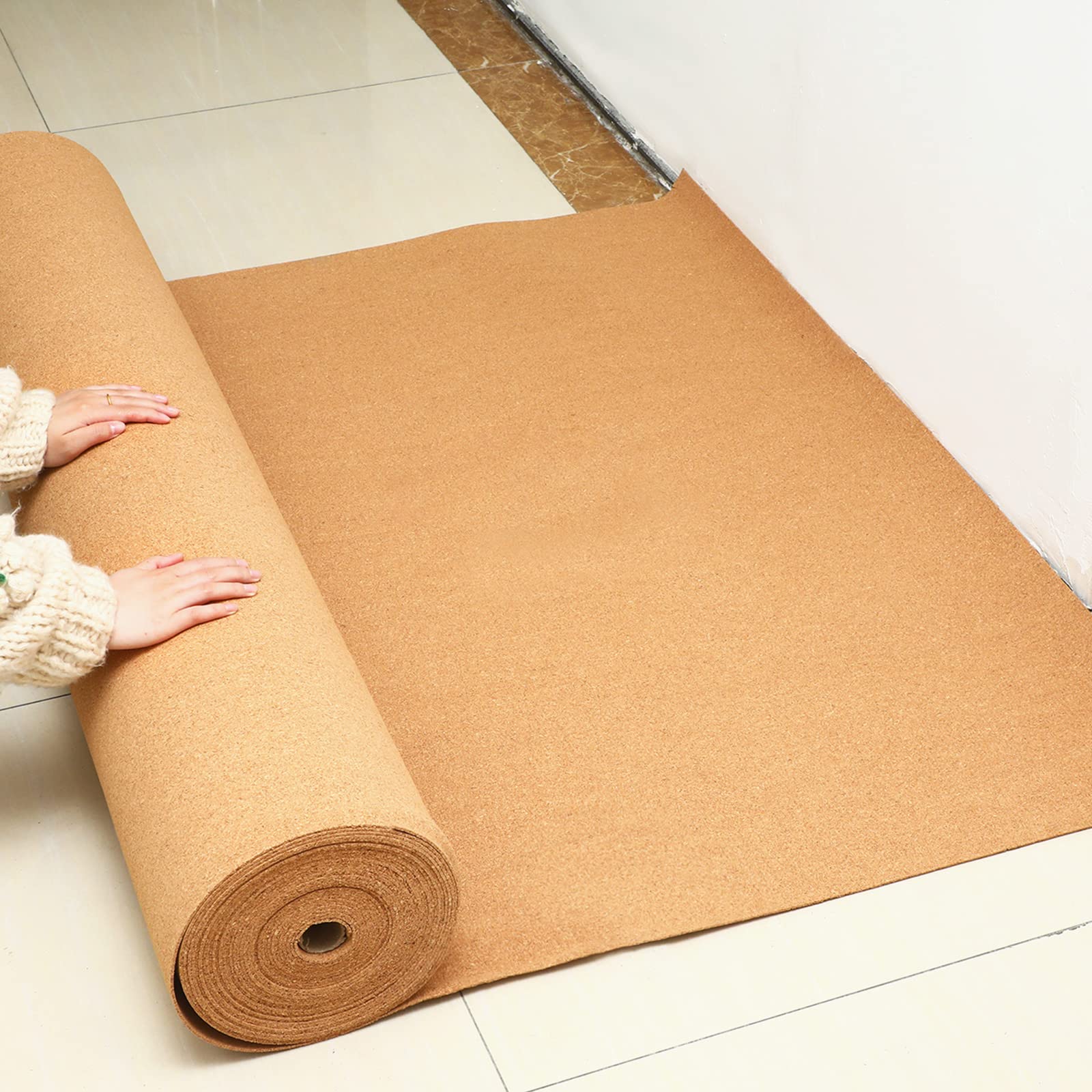 200 Sq. Ft. Natural Cork Underlayment Roll (3mm Thick, 48