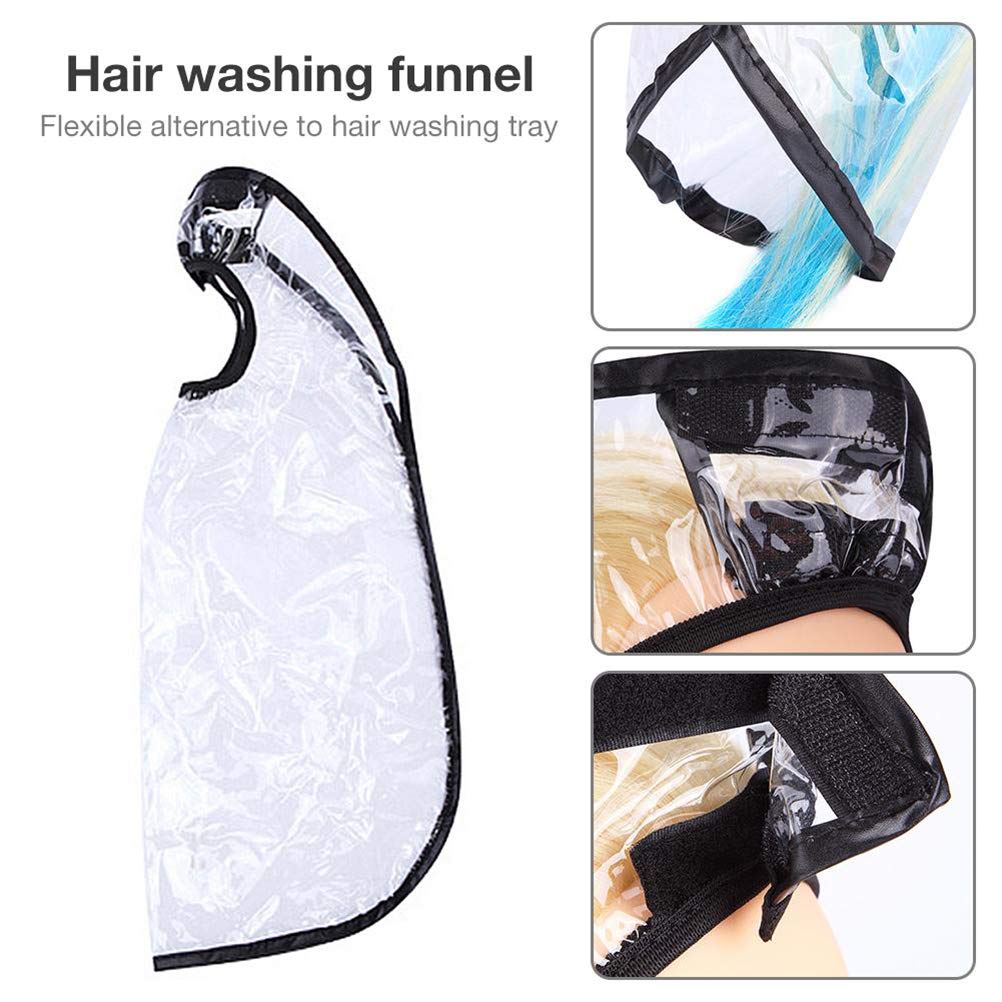**Flexible Hair Washing Funnel for Upright Position - Anti-Drip Shampoo Funnel for Elderly & Disabled - Waterproof Home & Salon Hair Care Tool for Easy Shampooing & Styling**    *(Perfect for Bedridden Patients, Seniors, and Post-Surgery Hair Washing at Home or Salon)*