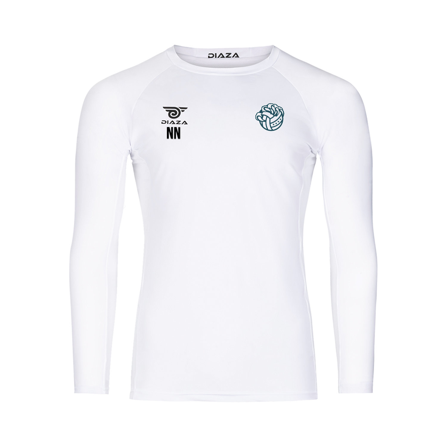 Chicago Prowl Long Sleeve Compression Shirt for Men - Breathable Workout Top, Moisture Wicking Athletic Shirt, White - Perfect for Gym, Running & Outdoor Sports