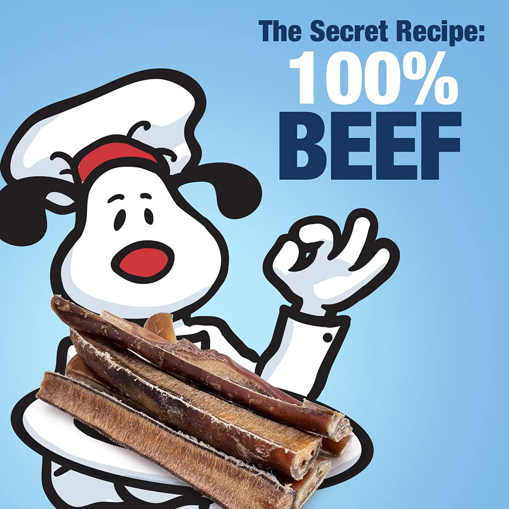 Premium ValueBull Bully Sticks for Dogs - 100% Natural Beef Pizzle Chews, Medium 4-6 Inch, 100 Count Bulk Pack - Grain-Free Single Ingredient Dog Treats, Healthy Rawhide Alternative for Puppies & Adult Dogs - Perfect for Training, Teething Relief & Long-Lasting Dental Chewing