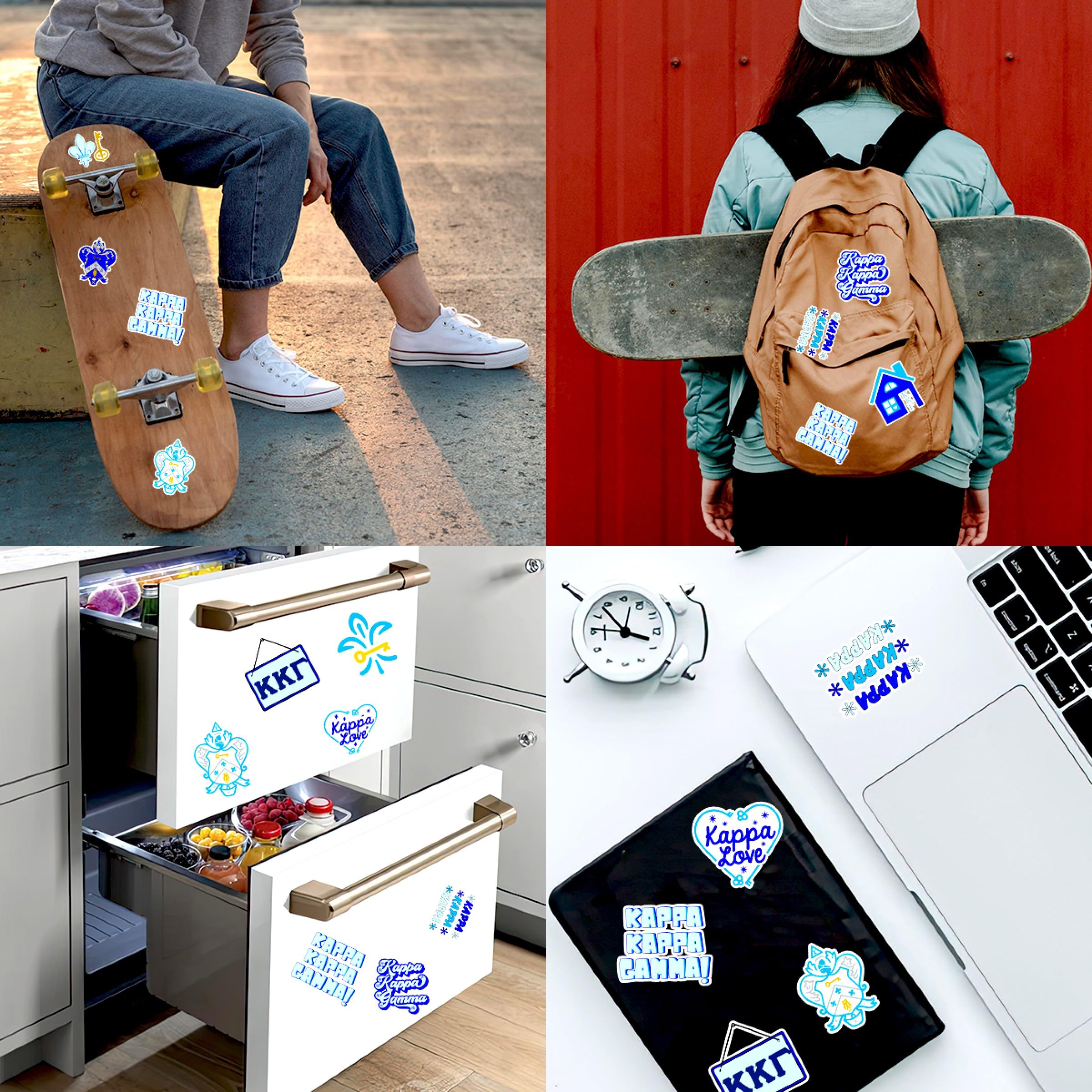 50 PCS Waterproof Vinyl Stickers - 5 Sheets Removable Decals for Laptop, Skateboard, Phone, Bike, Luggage, Motorcycle, Bottle, Guitar, PC & Car - Funny Gift for Women & Men - Perfect for DIY Decor, Personalizing Belongings & Adding Personality to Everyday Items