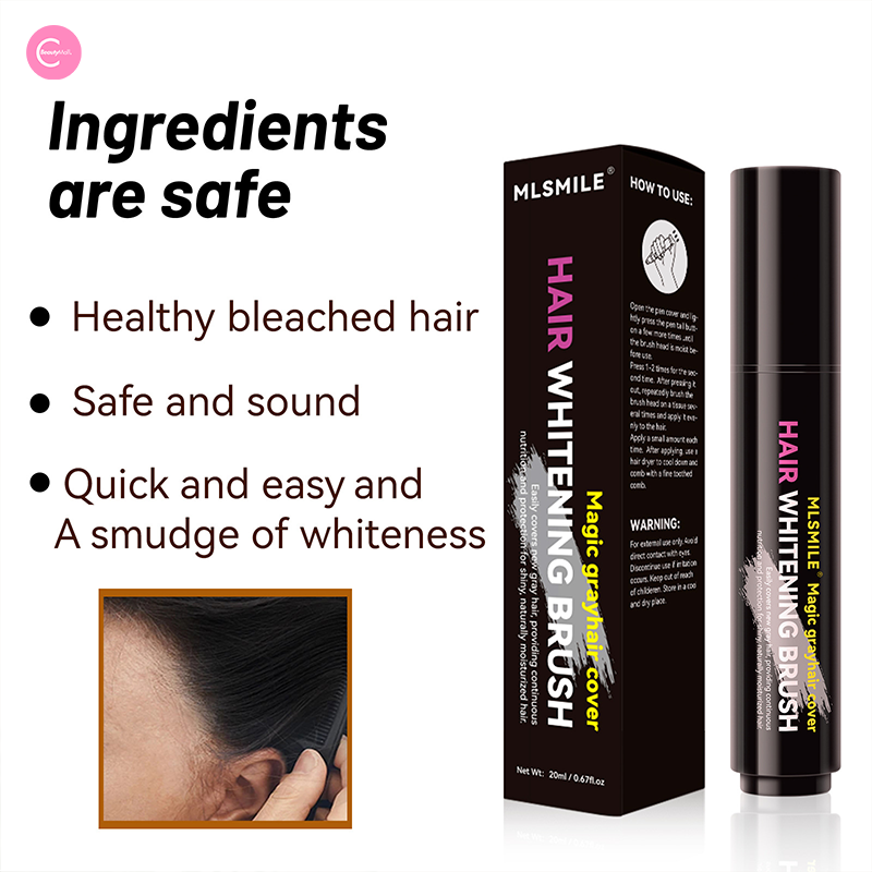MLSMILE Magic Touch Up Hair Dye Stick for Gray Hair - Quick & Easy Temporary Root Concealer - Perfect for Travel, Work & Special Occasions