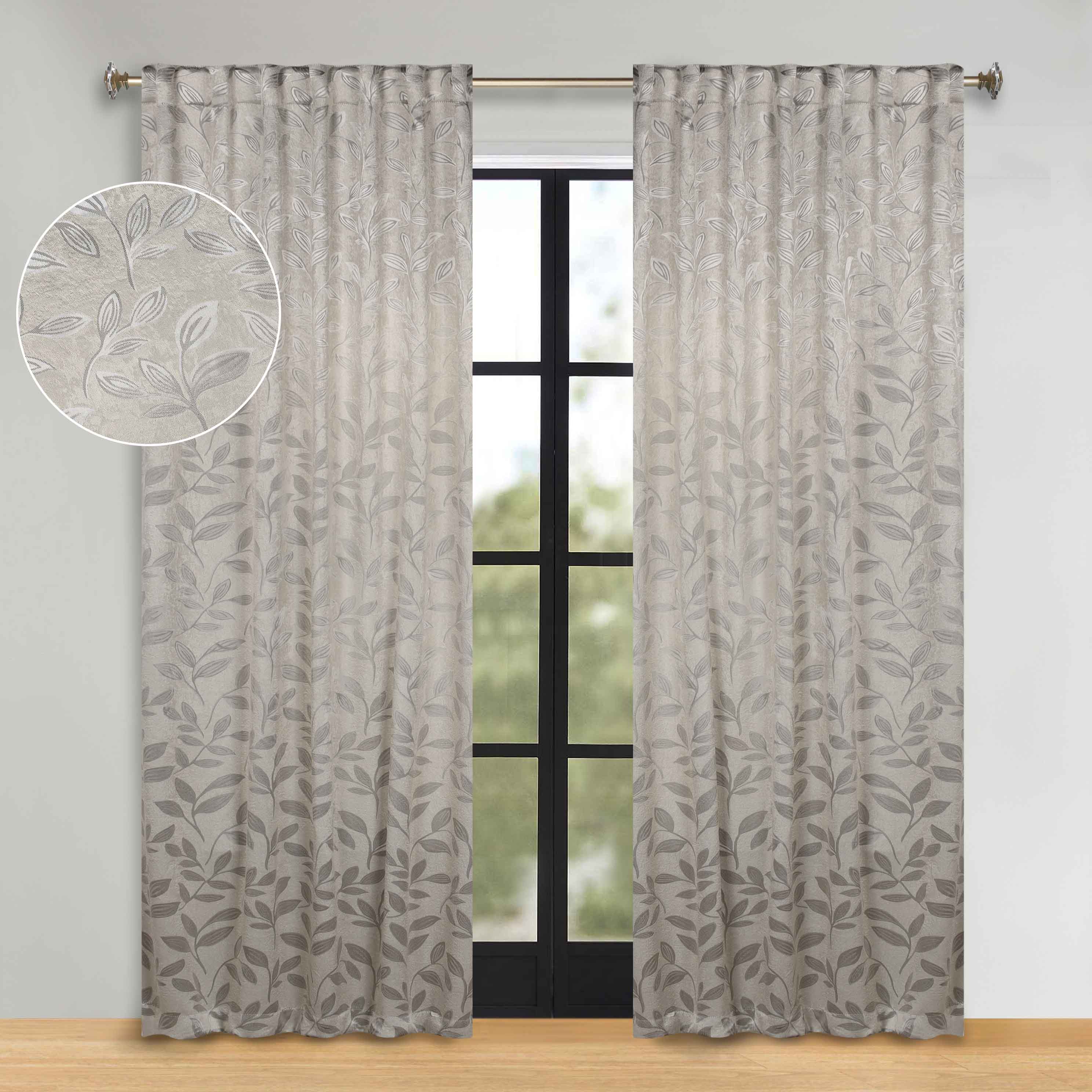 Premium Blackout Curtains for Bedroom - Super Soft Thermal Insulated Room Darkening Drapes with Back Tab Design (Set of 2 Panels) - Perfect for Nursery, Home Theater & Shift Workers