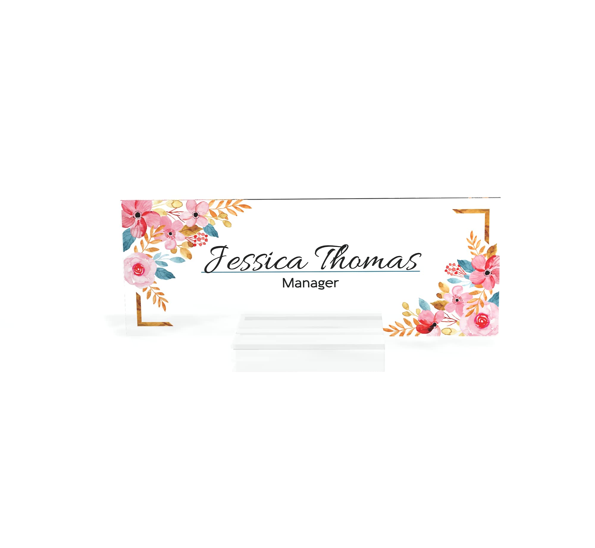 Personalized Name Plate for Desk - Custom Executive Office Decor, Unique Gifts for Dad, Teacher, Coworker | Perfect for New Job, Retirement, Promotion & Office Decorations | Engraved Desk Sign with 25+ Design Options