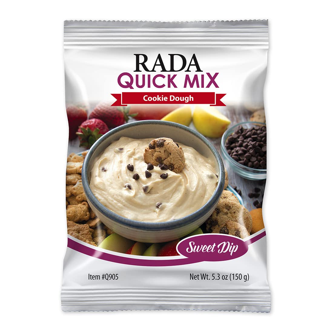 Rada Cookie Dough Sweet Dip Mix - 3 Pack | Delicious Dessert Dip for Parties, Snacks & Family Gatherings | Perfect with Fruits, Crackers & Cookies