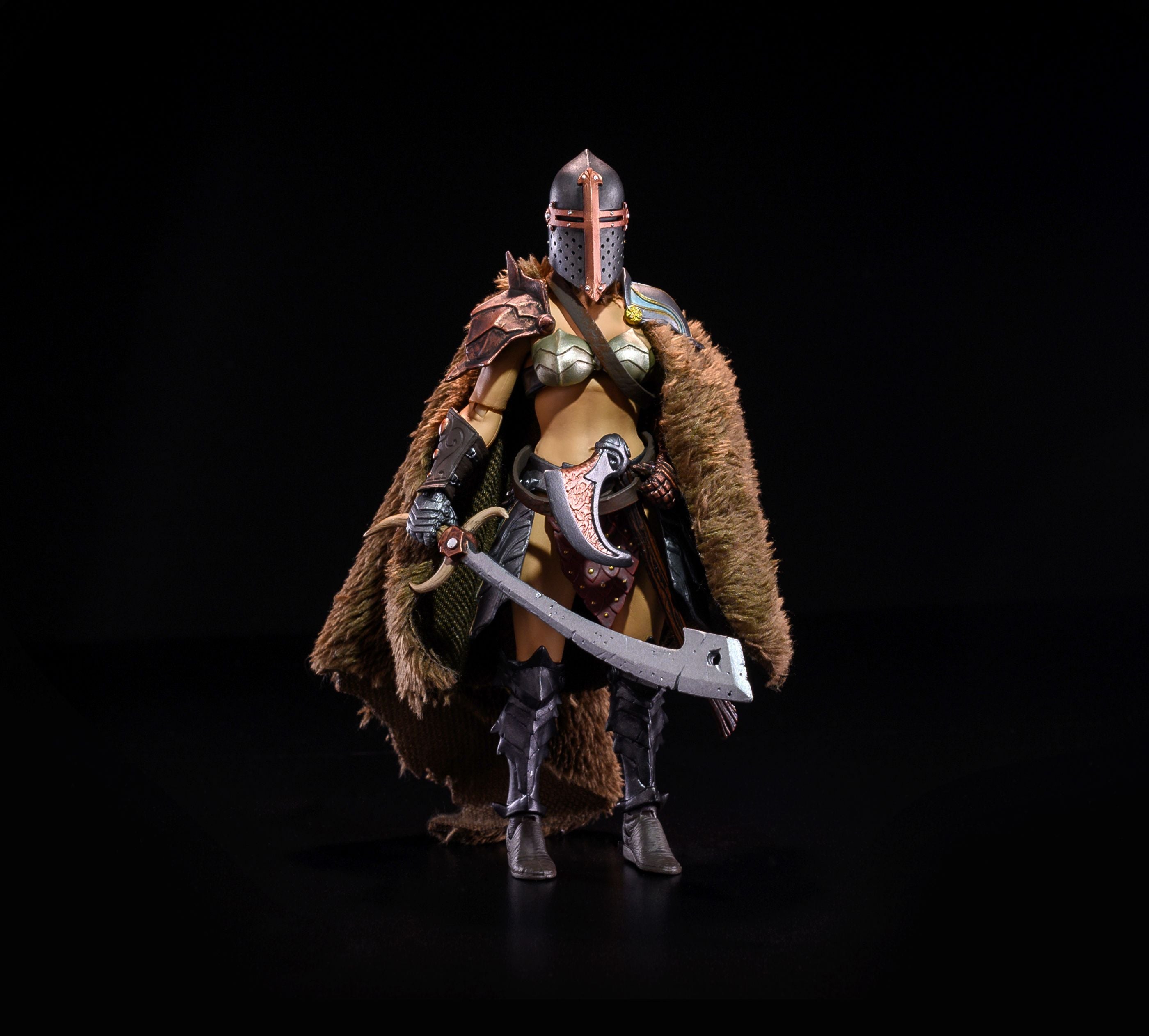 Mythic Legions: House of the Noble Bear Cassia Action Figure - Collectible Fantasy Warrior for Display & Role-Playing Games (RPG)