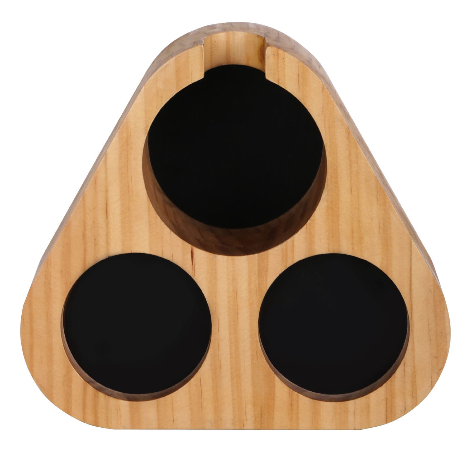 CHUANGRUN Wooden Espresso Tamper Mat Stand - Coffee Filter Tamper Holder & Barista Tools for 58mm Portafilters | Espresso Machine Accessories with 3 Holes | Perfect for Home Baristas & Coffee Shops