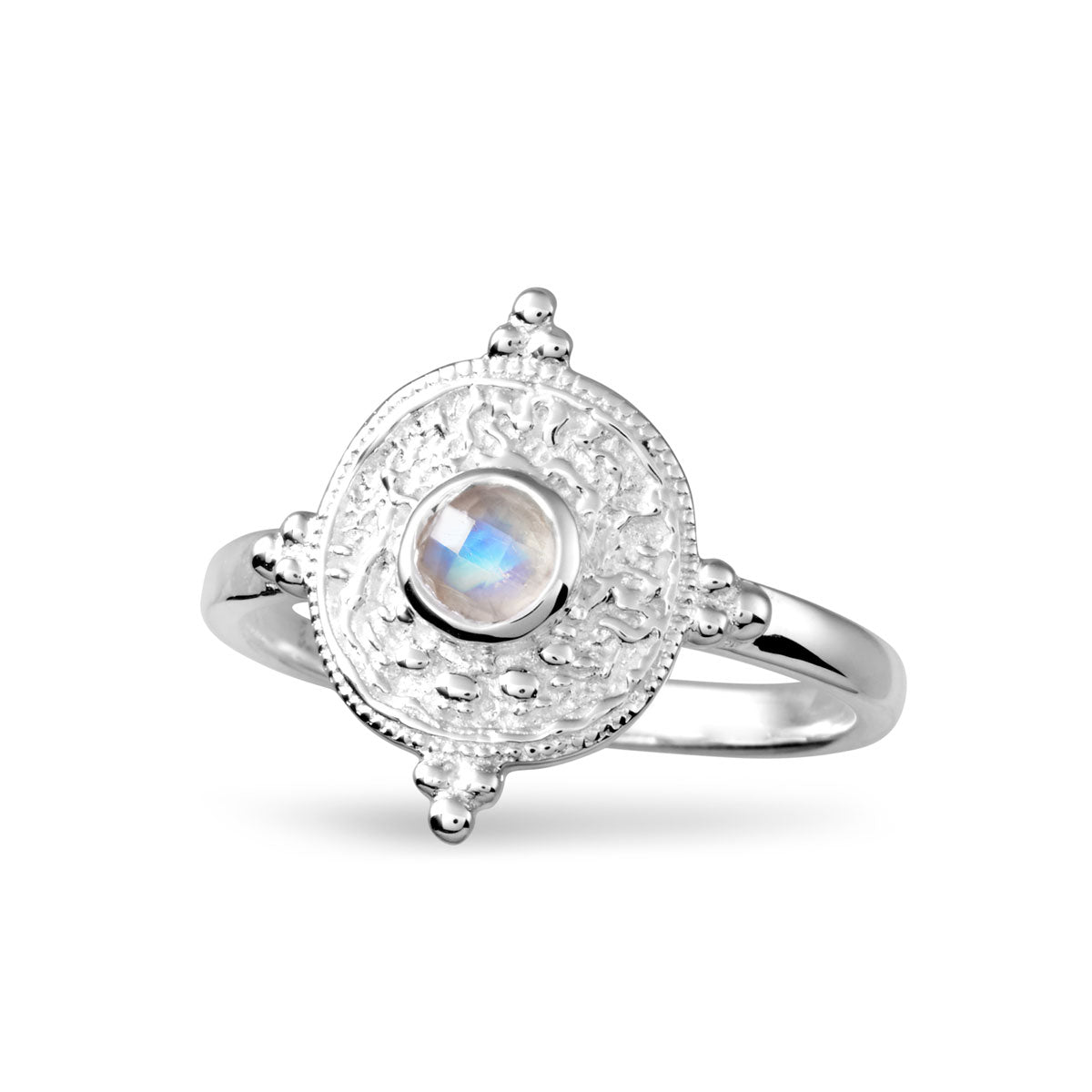 Moonstone Ring for Women - Divine Talisman Healing Crystal Jewelry for Protection & Positive Energy | Perfect for Meditation, Yoga & Spiritual Gifts