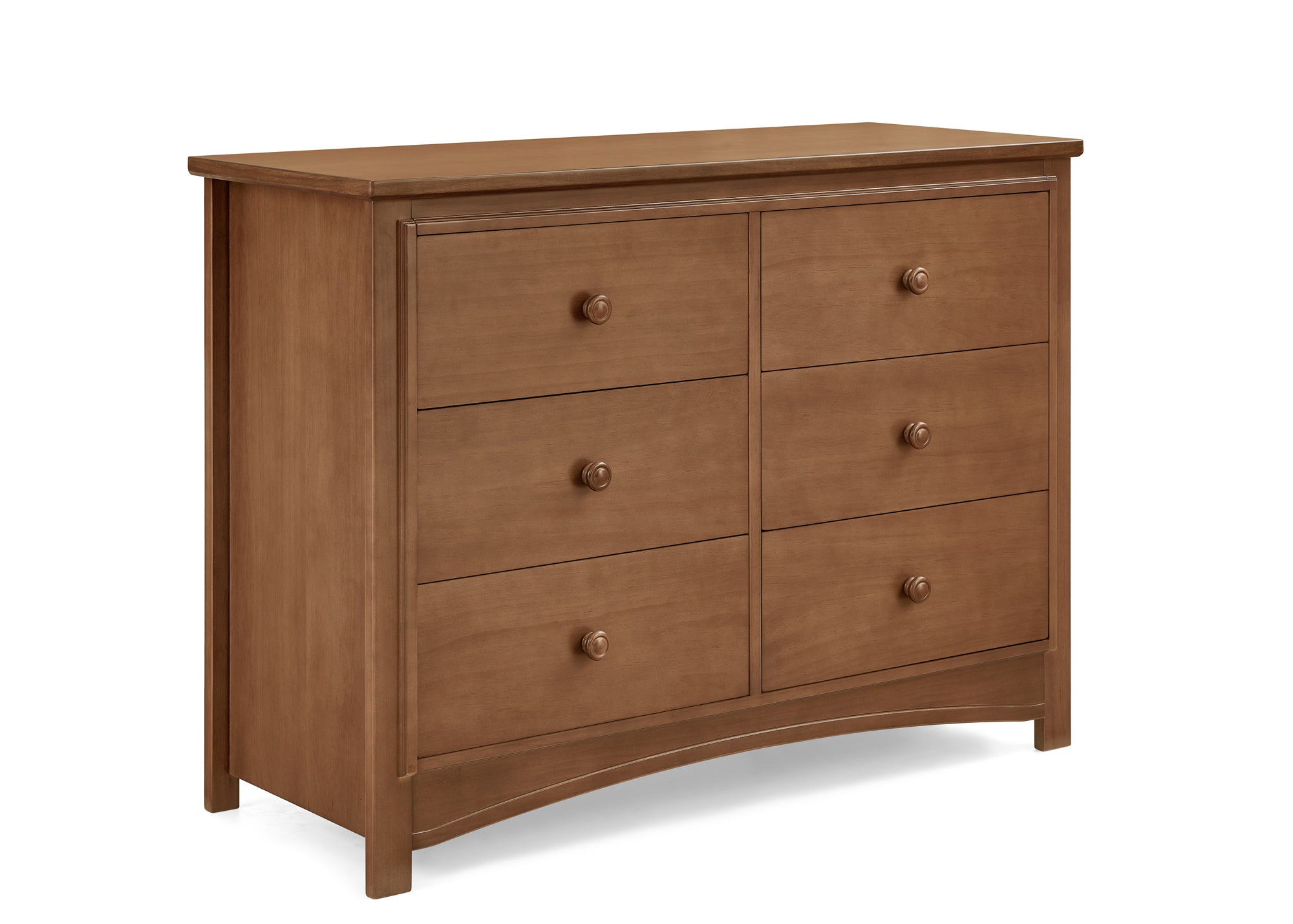 Perry 6 Drawer Dresser with Interlocking Drawers - Sturdy Wooden Bedroom Furniture for Closet Organization & Home Storage