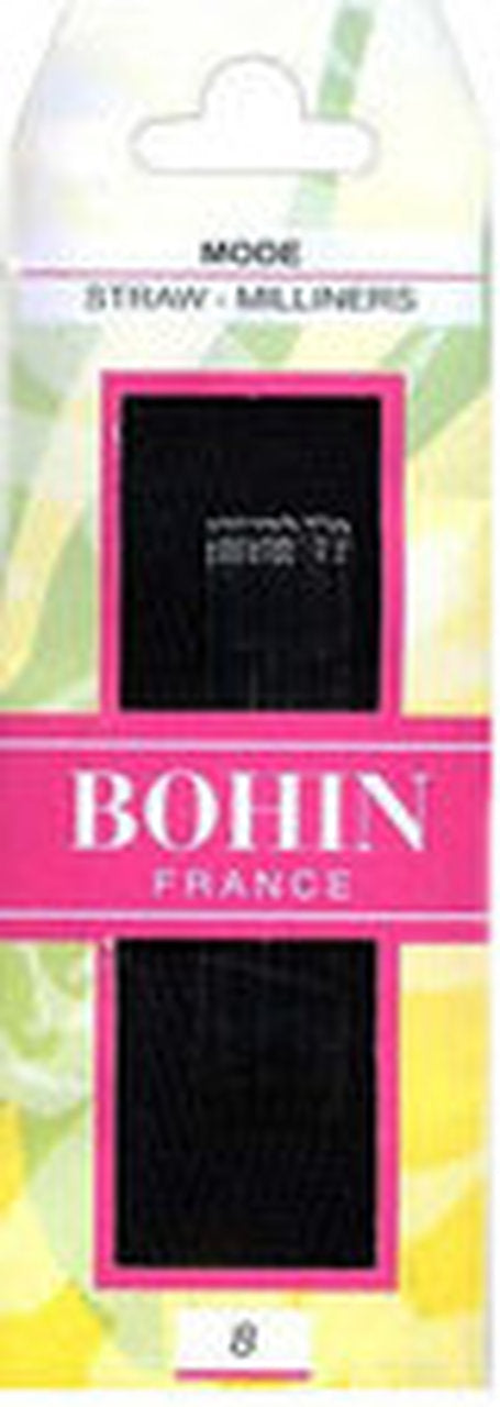 Bohin Milliners Hand Sewing Needles - Premium Sharp Needles for Hat Making, Embroidery & Costume Design - Perfect for Leather, Fabric & Millinery Projects