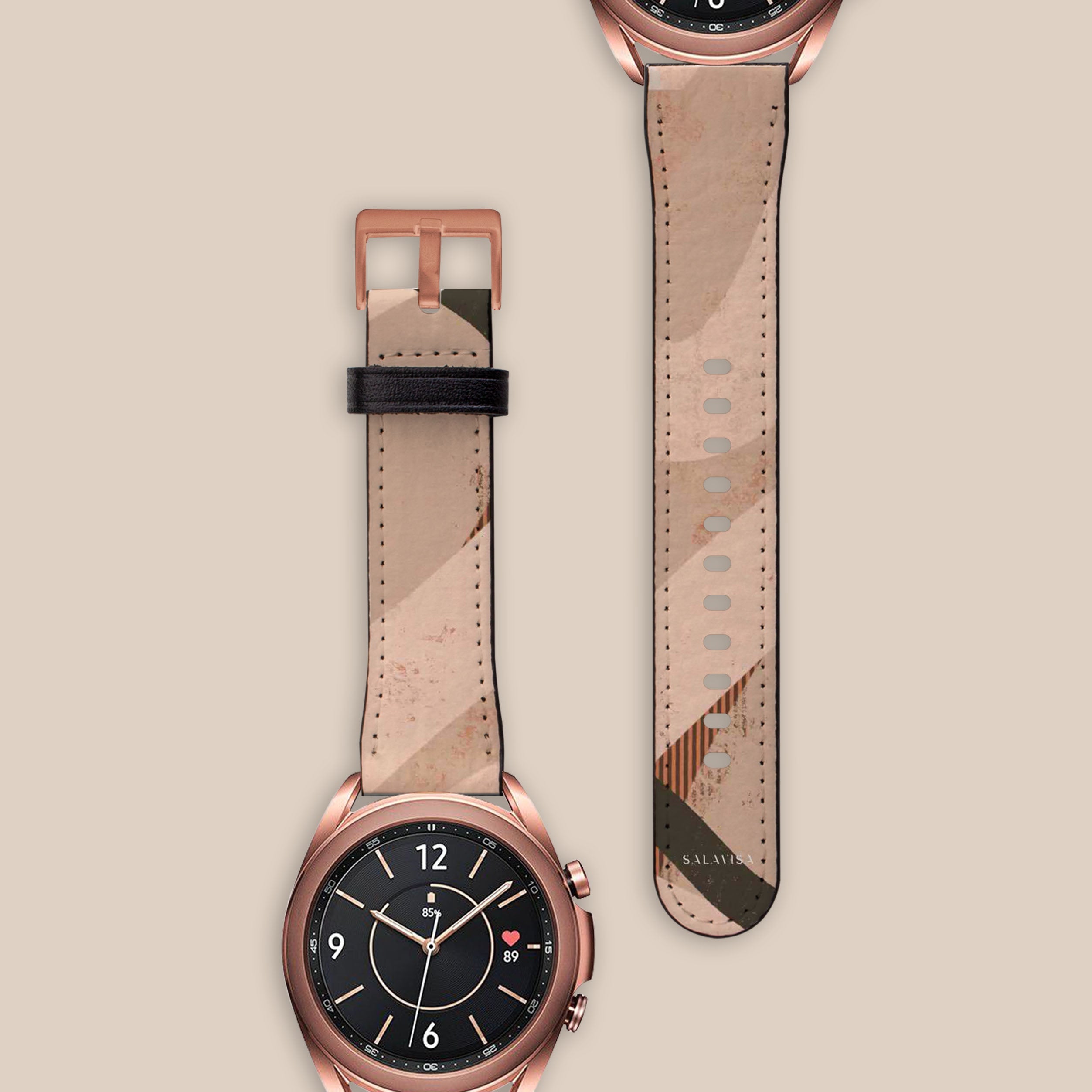 Organic Beige Galaxy Watch Band - Soft & Durable Replacement Strap for Samsung Galaxy Watch - Perfect for Workouts, Running & Everyday Wear