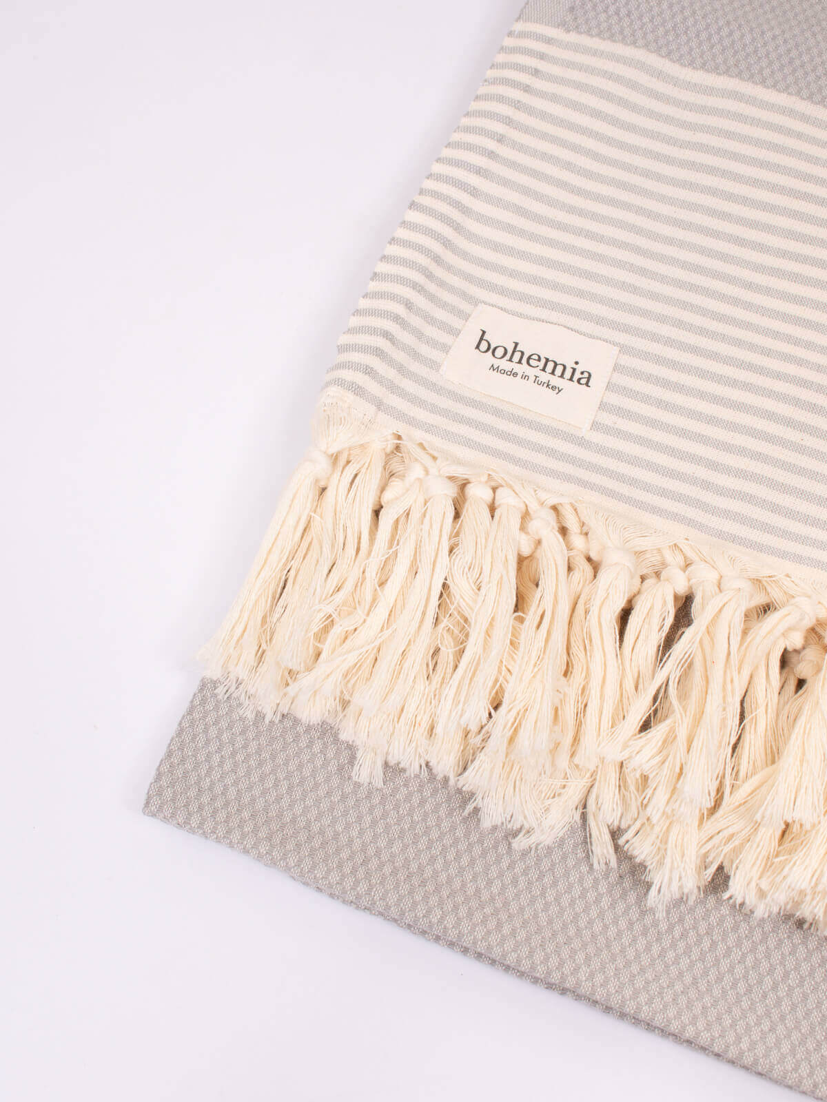 Premium Amalfi Hammam Towel - Soft & Absorbent Pearl Grey Bath Towel for Spa, Beach, and Yoga - Luxury Turkish Cotton Towel