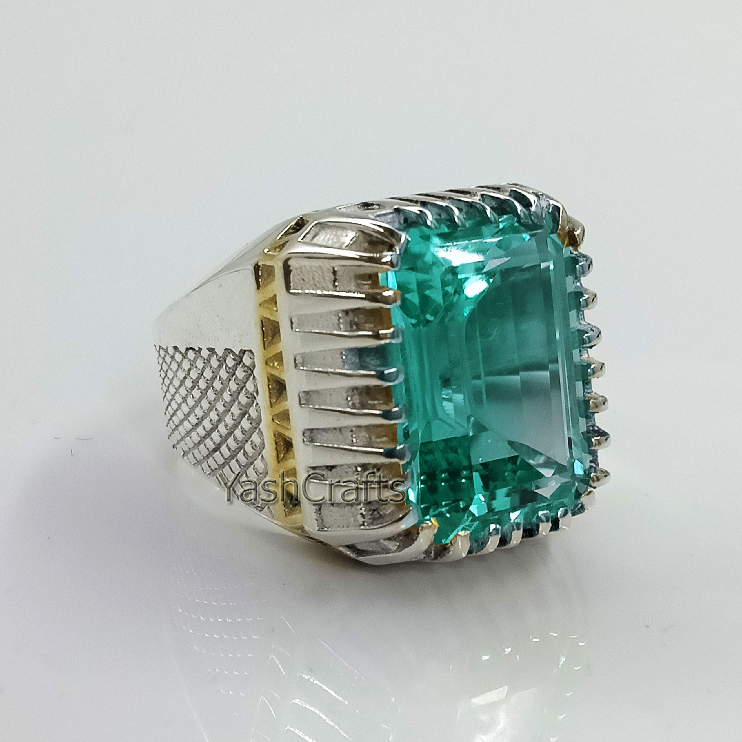 925 Sterling Silver Blue Topaz Men's Ring – December Birthstone Jewelry, Heavy Signet Ring for Men, Wedding Band & Birthday Gift for Him – Perfect for Engagements, Anniversaries & Special Occasions
