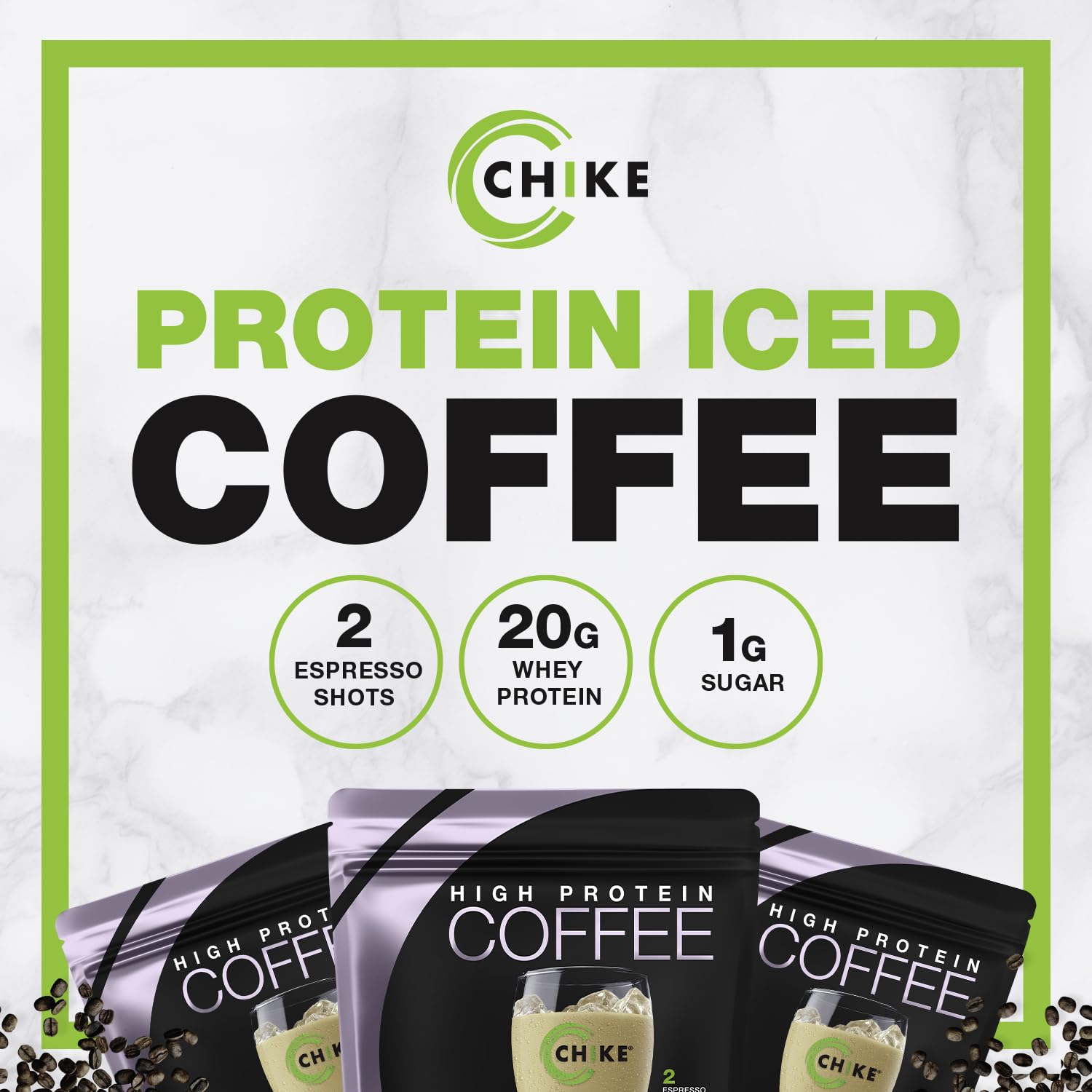 Chike Sweet Cream High Protein Iced Coffee - 20g Protein, 2 Shots Espresso, Low Sugar (2g), Keto & Gluten Free - 14 Servings (17.8 oz) - Perfect for Post-Workout Recovery, Morning Energy Boost & Healthy Lifestyle