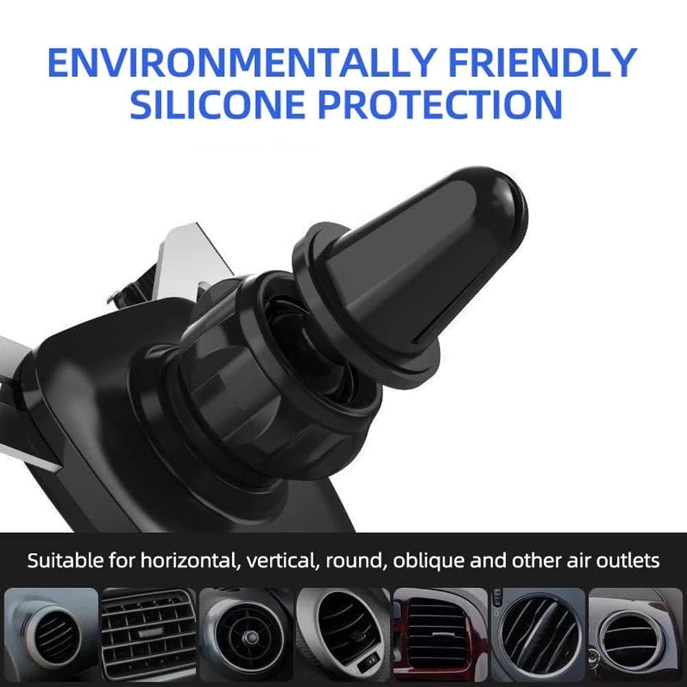 VODHXA Universal Car Phone Holder Mount - Adjustable & Rotatable for Alfa Romeo Mito 147 156 159 - Flexible Car Accessories for iPhone Samsung - Perfect for Commuting & Road Trips (Black)