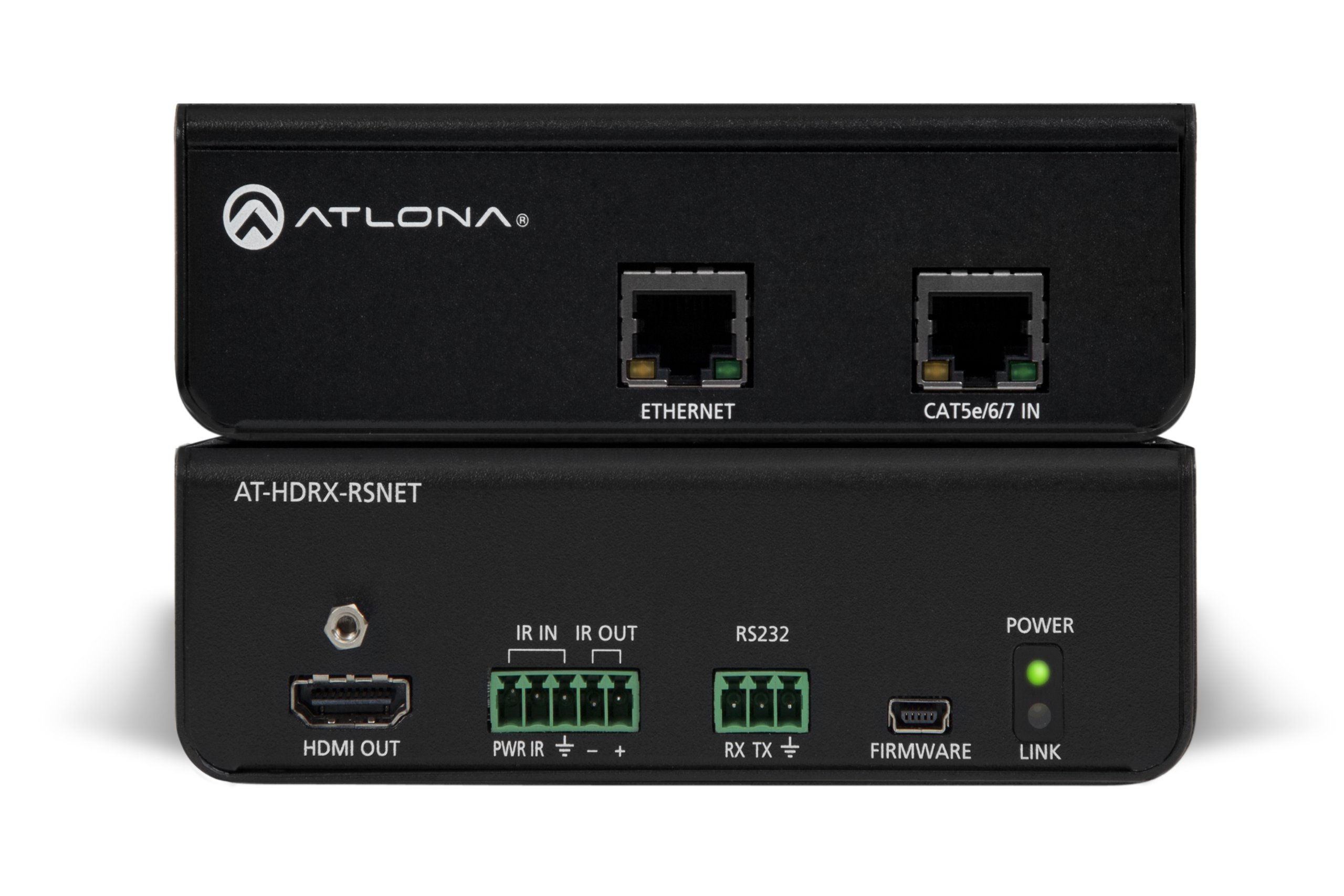HDBaseT RS-232 Receiver Box - 4K HDR HDMI Extender with Ethernet & Serial Control - Perfect for Home Theater, Conference Rooms & Digital Signage