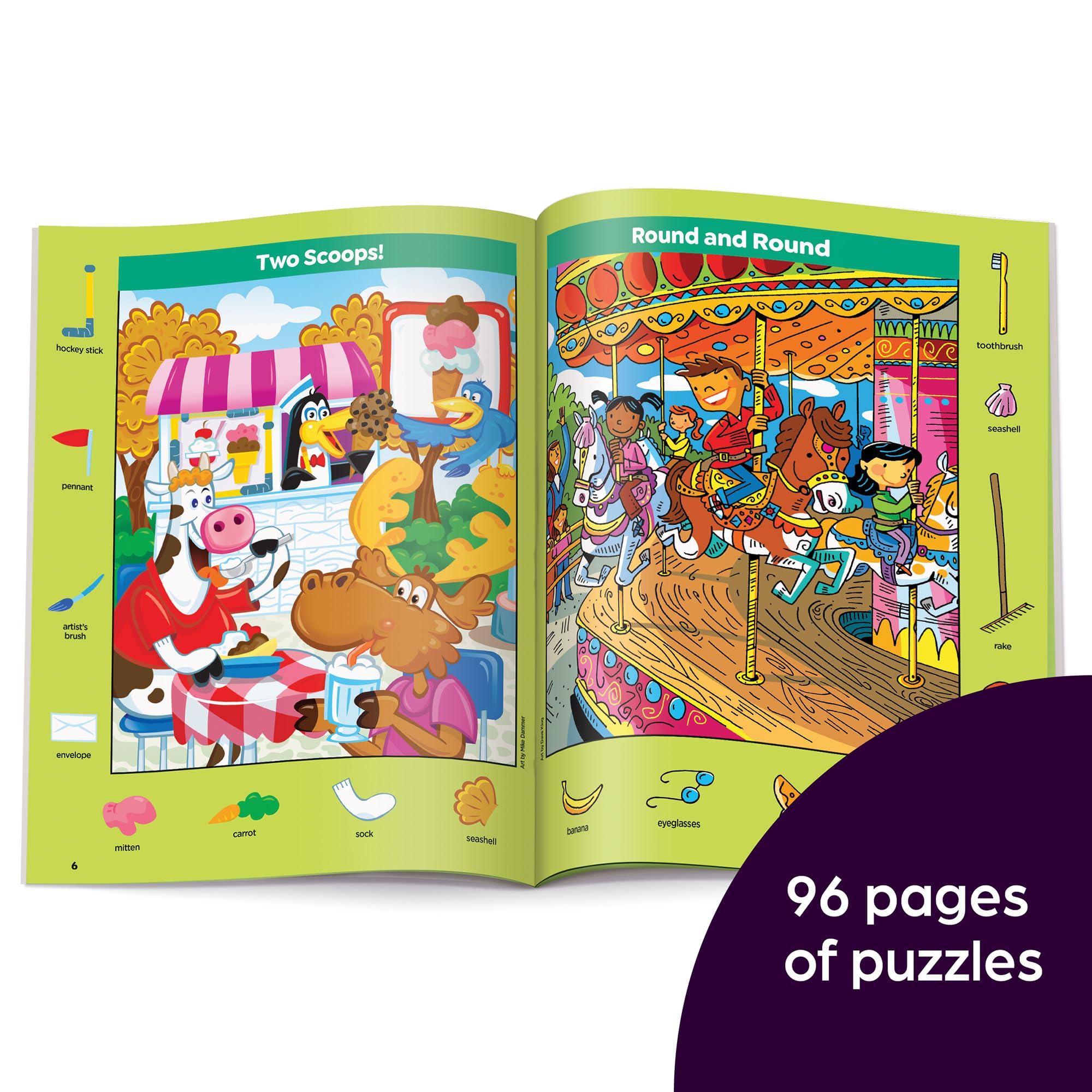 Playtime Sticker Puzzles for Kids - Highlights™ Sticker Hidden Pictures® Activity Book - Fun Learning Games for Classroom & Travel