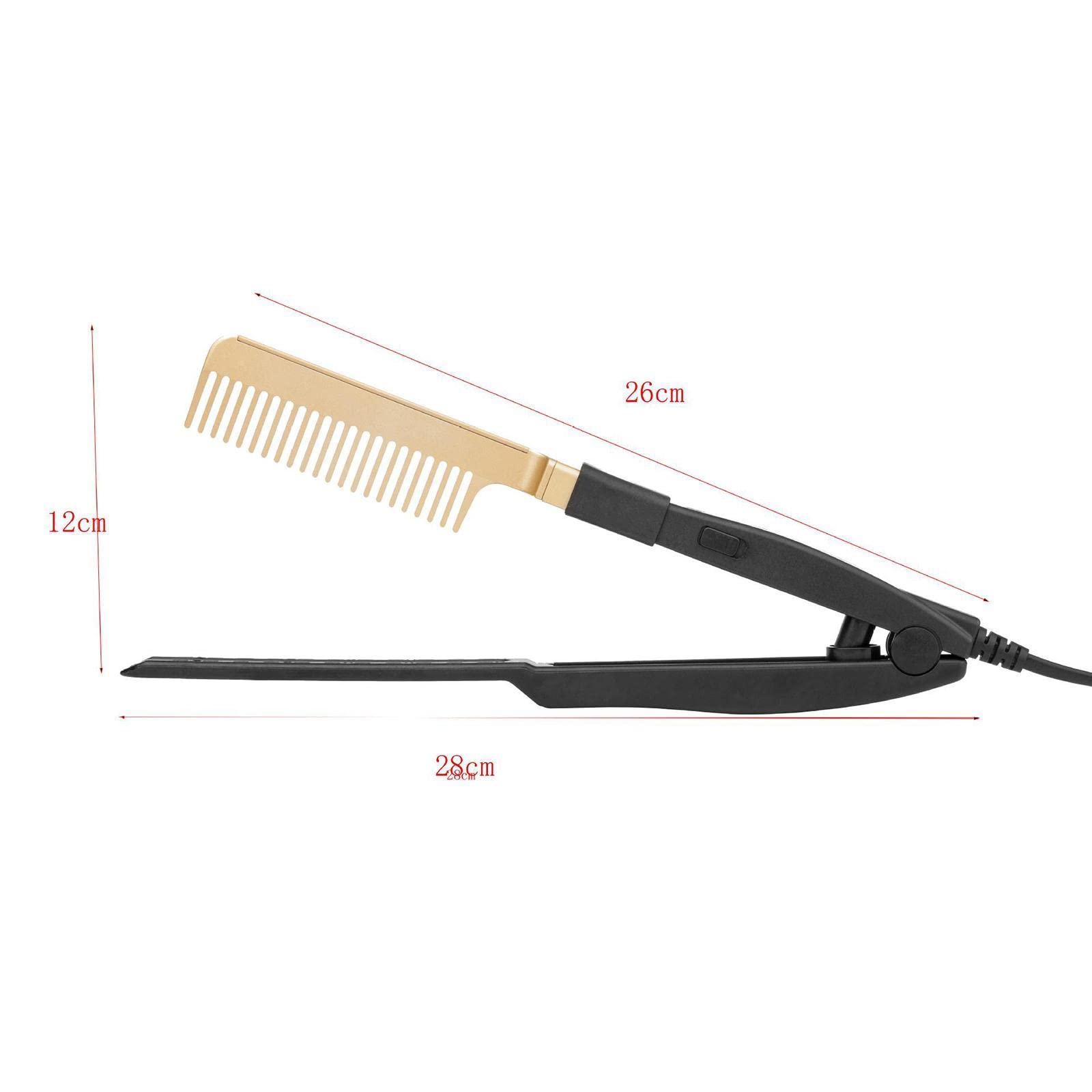 Portable Electric Hair Straightener Brush - Fast Heating Wet & Dry Hair Styling Tool for Smooth & Shiny Hair | Perfect for Travel, Home & Salon Use