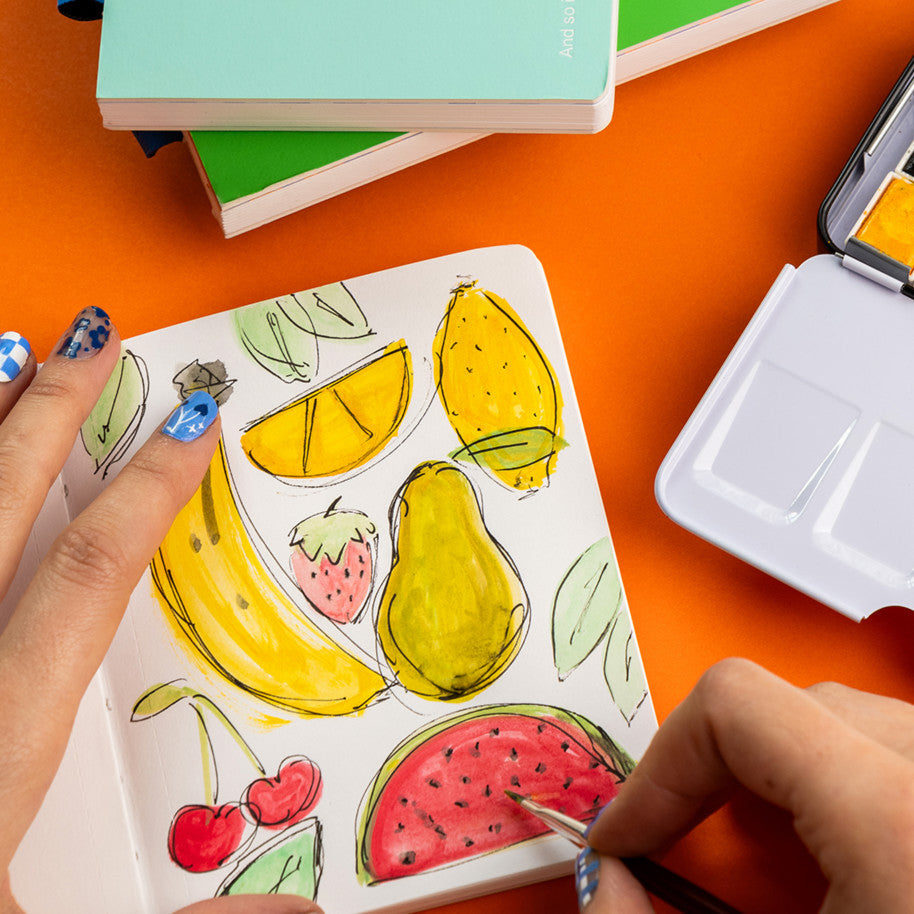 Premium ADN Sketchbook A5 - 100gsm Acid-Free Paper for Drawing, Sketching & Watercolor - Perfect for Artists, Students & Professionals - Ideal for Studio, Travel & Classroom Use
