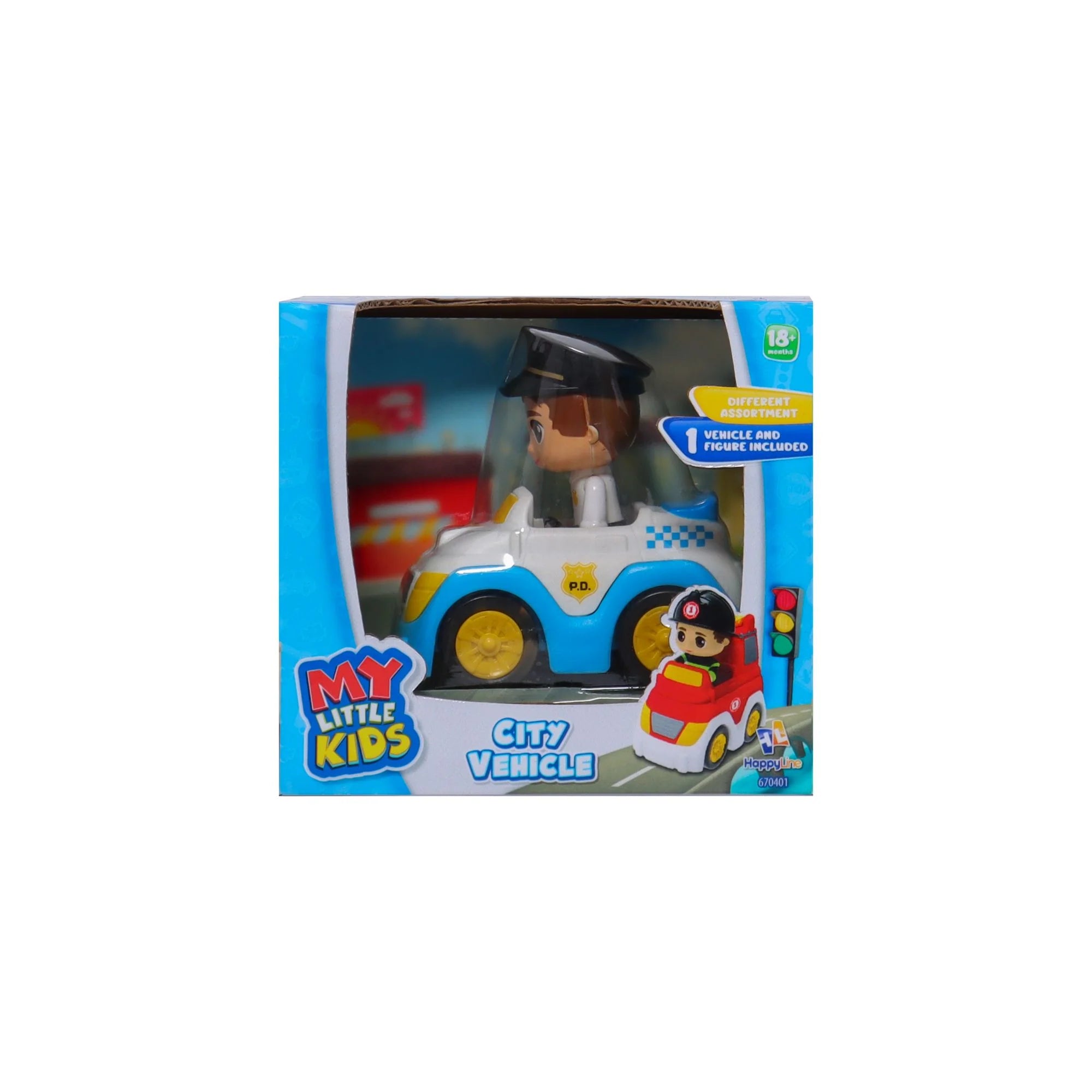 My Little Kids Small City Vehicle Assorted Styles - Toy Cars for Toddlers & Preschoolers - Perfect for Pretend Play, Birthday Gifts & Early Learning