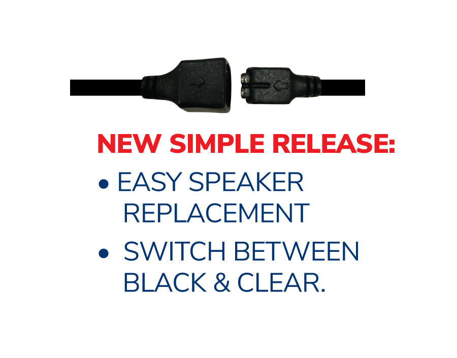 EP MS1A C Micro Sound 1A Tubeless Clear 3.5mm Earpiece - Crystal Clear Audio, No Sound Loss - Perfect for Covert Listening, Security Work & Discreet Communication