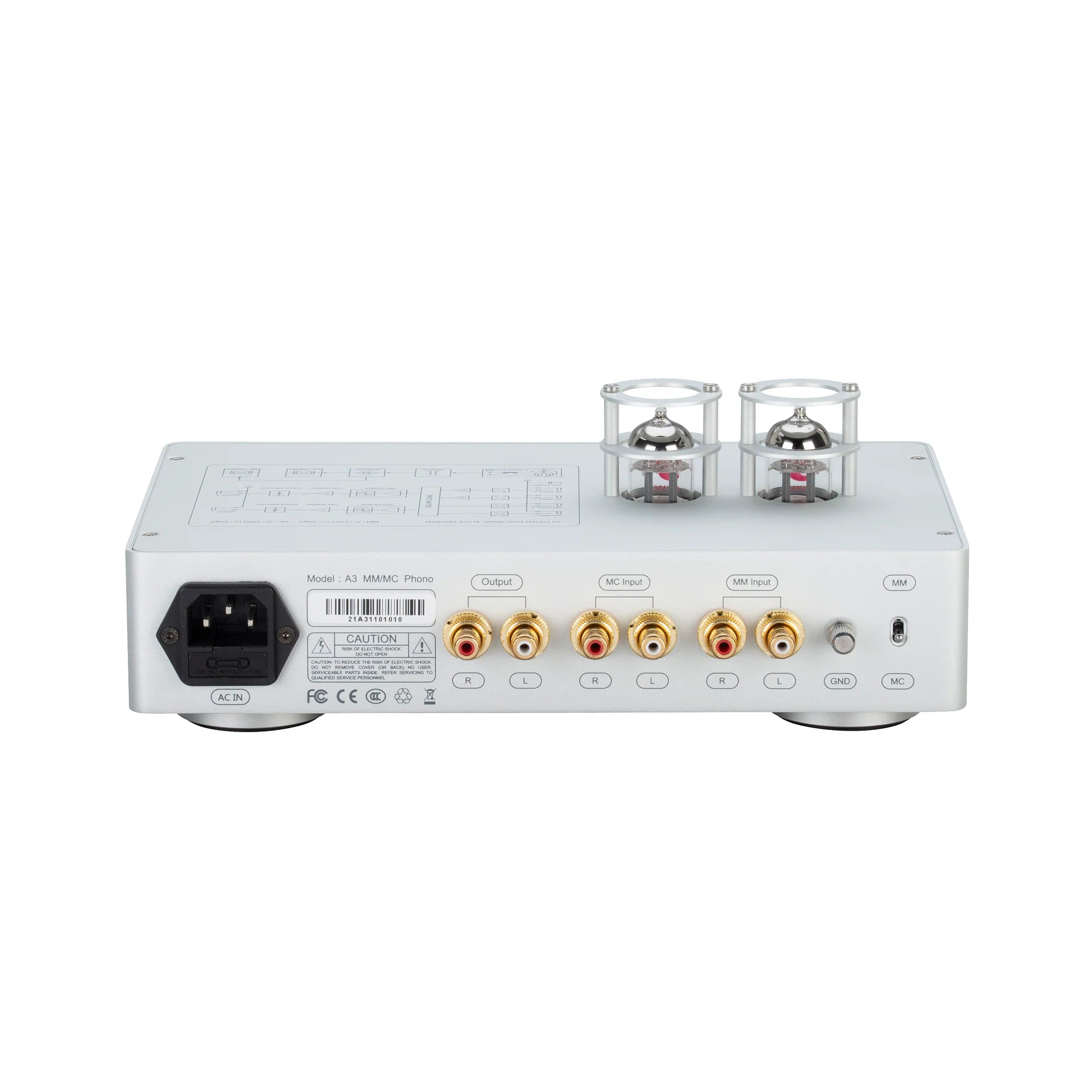 Music Hall Analogue A3 Phono Preamplifier - High Fidelity Turntable Preamp with MM/MC Support for Vinyl Records - Perfect for Home Audio & DJ Setups