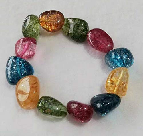 Multicolor Tourmaline Beaded Bracelet - 7.5 Inch Adjustable Handmade Gemstone Jewelry for Women, Trendy Boho Charm Bangle | Perfect for Everyday Wear, Gift Giving & Special Occasions