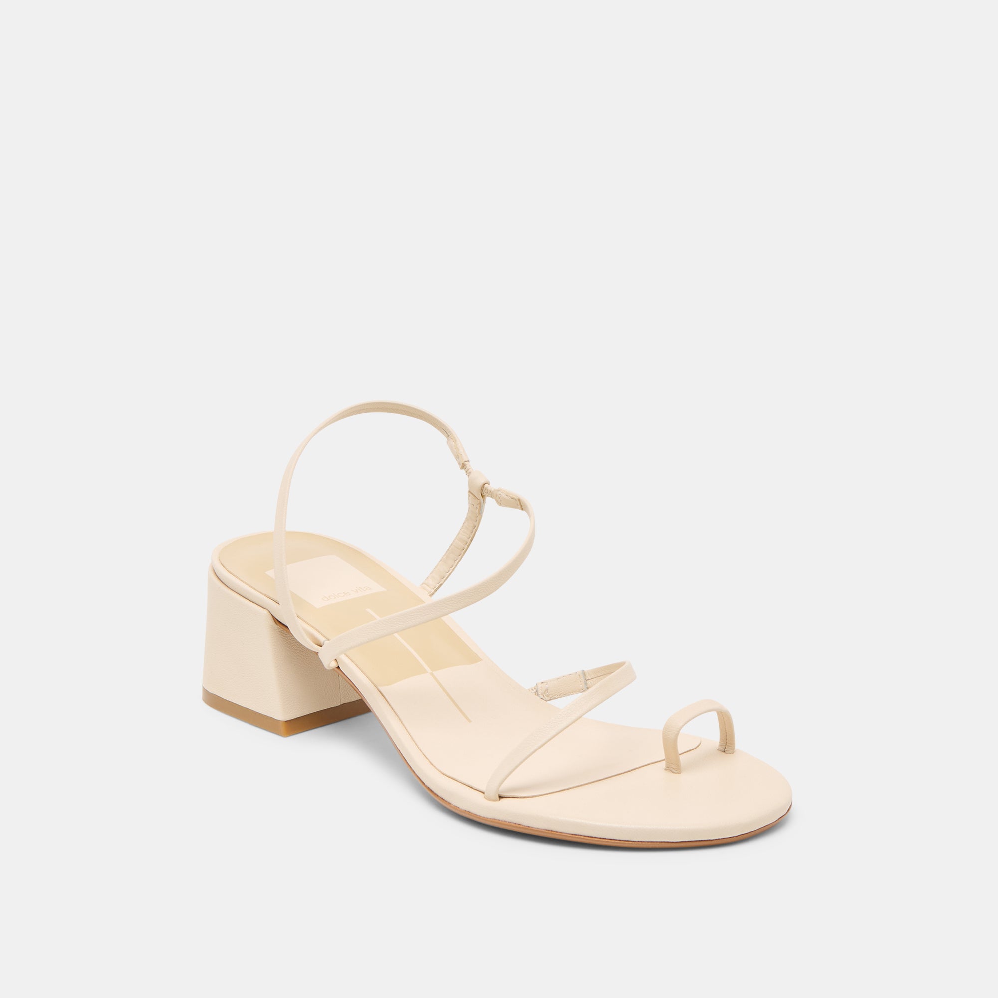 TRINI HEELS - Women's Creme Leather High Heel Shoes for Party, Wedding & Evening Wear - Comfortable & Stylish Dress Pumps