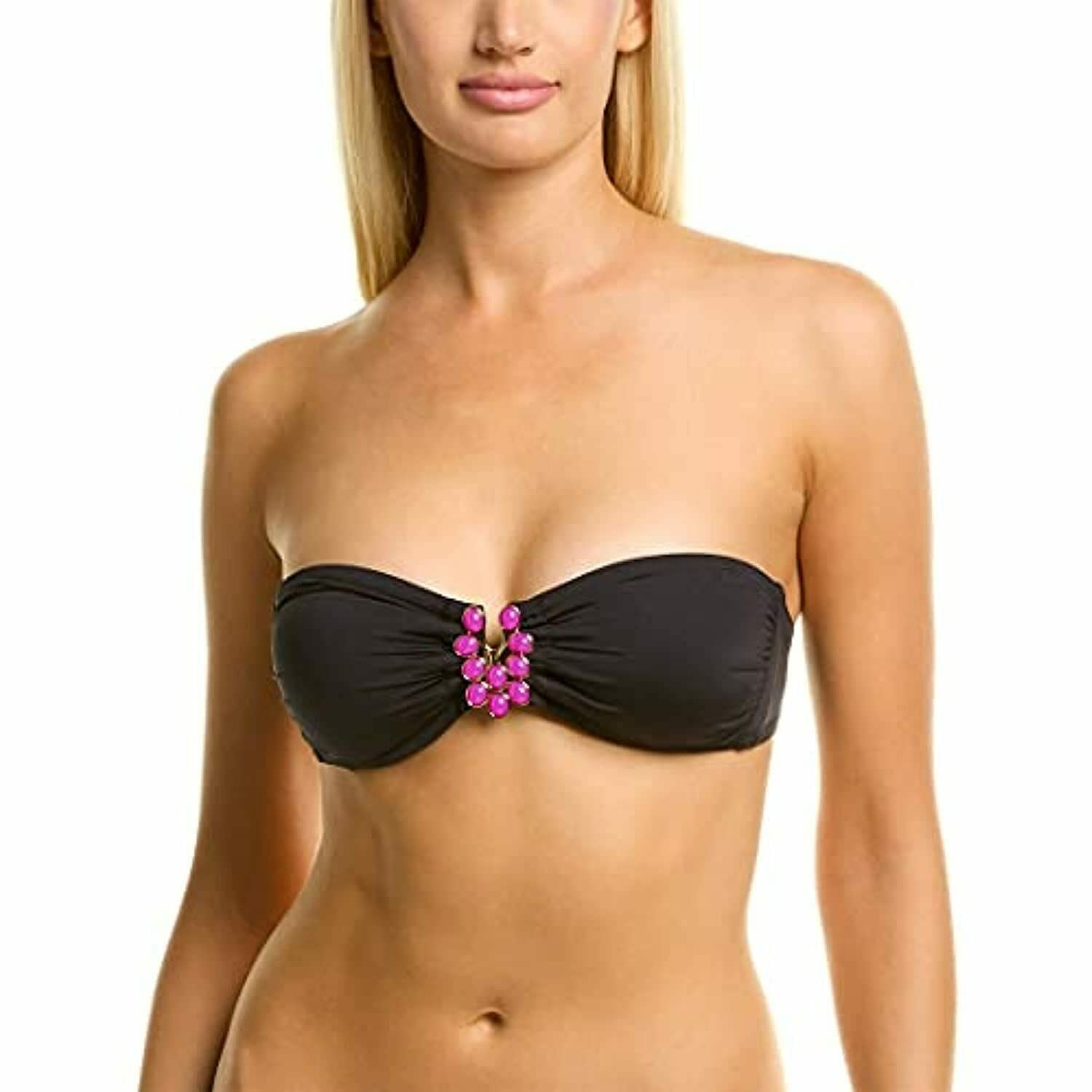 Trina Turk Women's Bandeau Hipster Bikini Swimsuit Top - Sexy Swimwear for Beach, Pool & Vacation | Comfortable & Stylish Summer Swim Suit