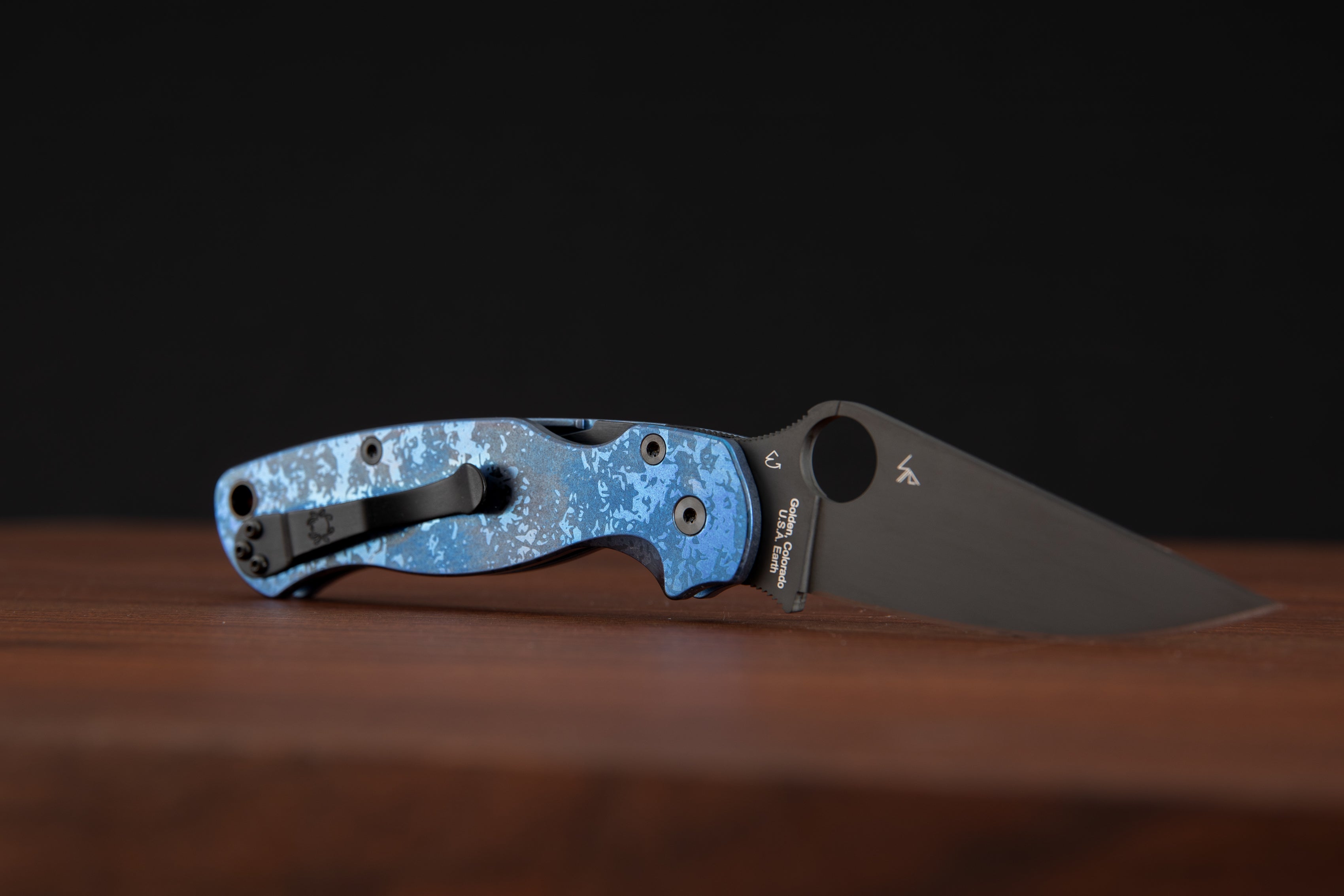 Custom Spyderco Para Military 2 Folding Knife - Premium EDC Pocket Knife for Outdoor, Camping & Survival | High-Quality Stainless Steel Blade with Ergonomic Grip
