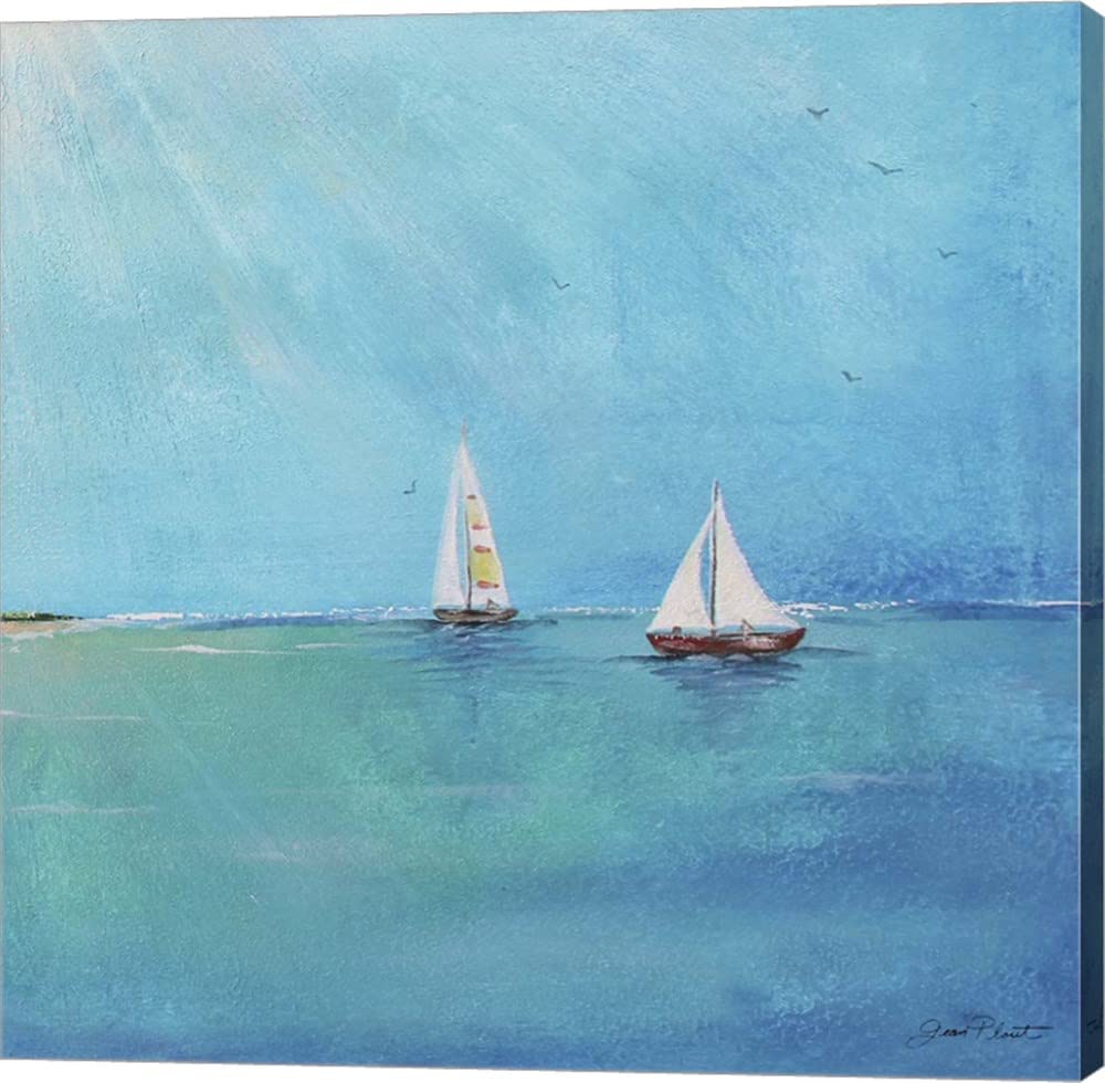 Summer Breeze III by Jean Plout - 16x16 Inch Canvas Wall Art, Handmade Gallery Wrapped Painting, Modern Home Decor for Living Room, Bedroom & Office