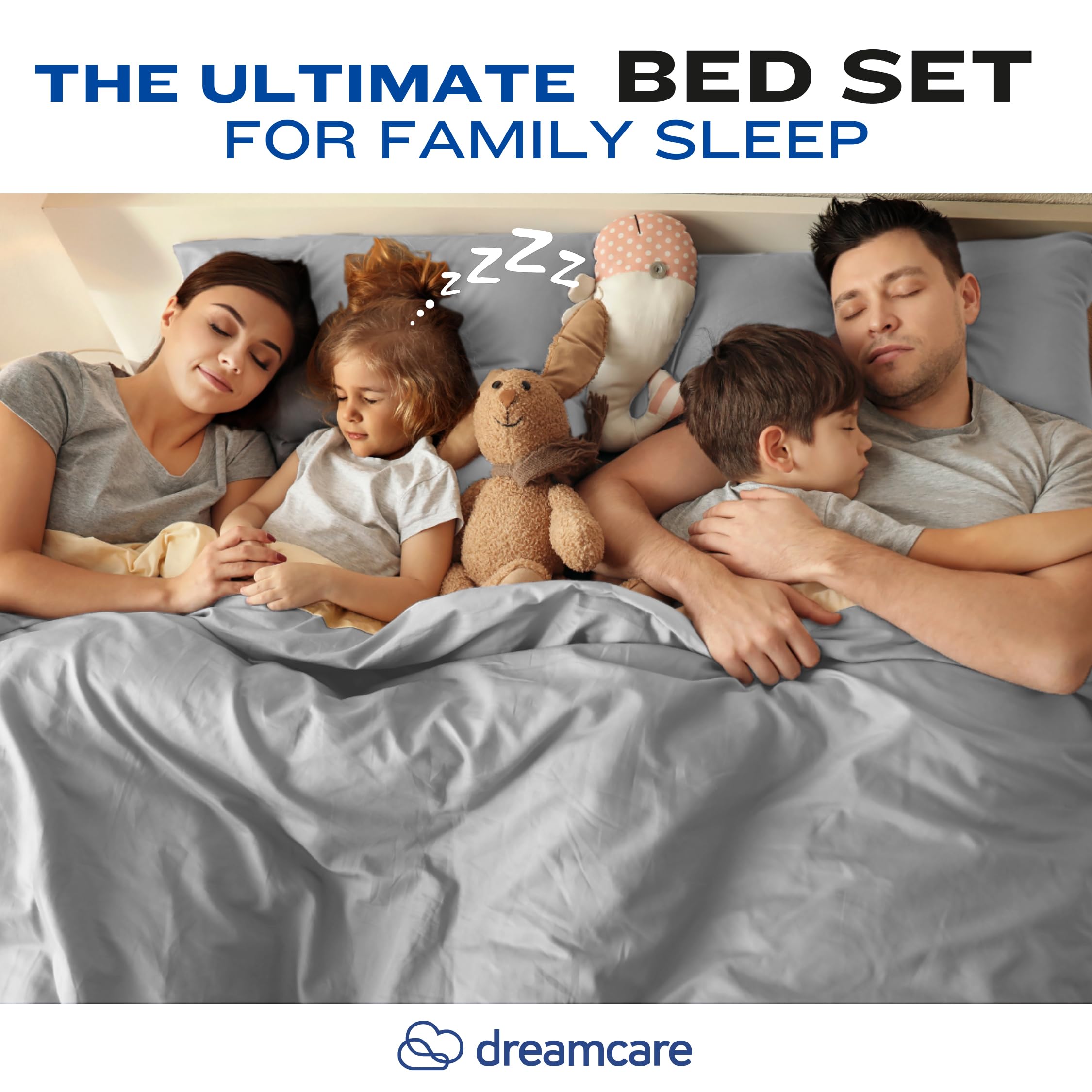Cooling California King Sheet Set - 4pc Deep Pocket Bed Sheets up to 15