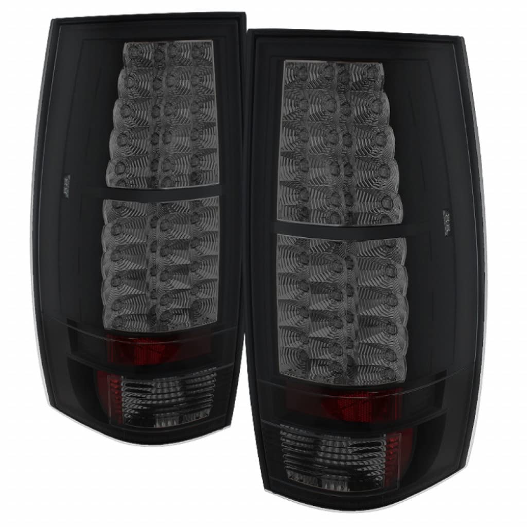 2007-2014 GMC Yukon Spyder LED Tail Lights Pair - Black Smoke Style (5078087) | Upgrade for Enhanced Visibility & Style | Perfect for Night Driving & Custom Look