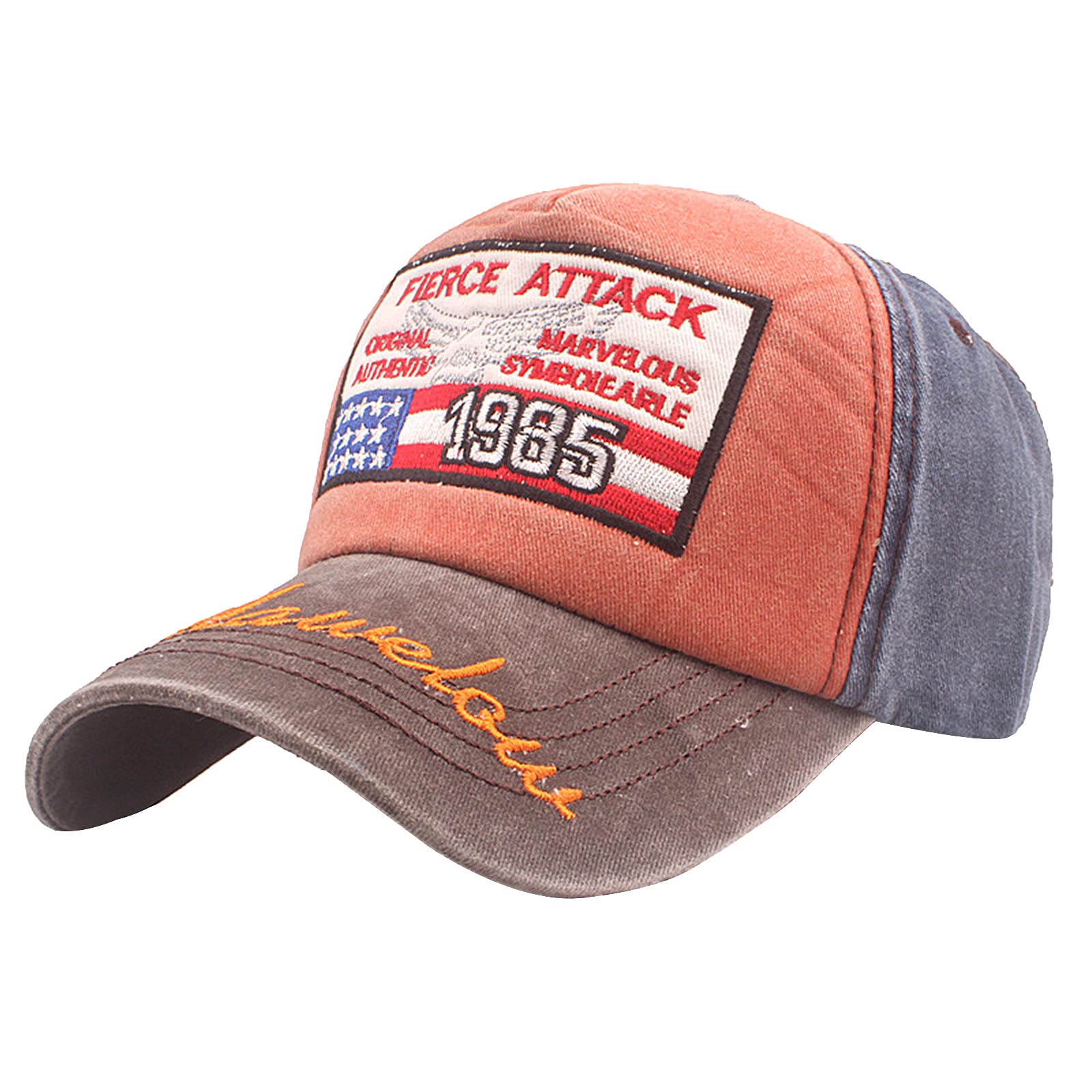 Stylish Embroidered Summer Baseball Cap for Men & Women - Breathable Cotton Hip Hop Hat, Adjustable Dad Cap for Sun Protection - Perfect for Outdoor Sports, Travel, and Casual Wear