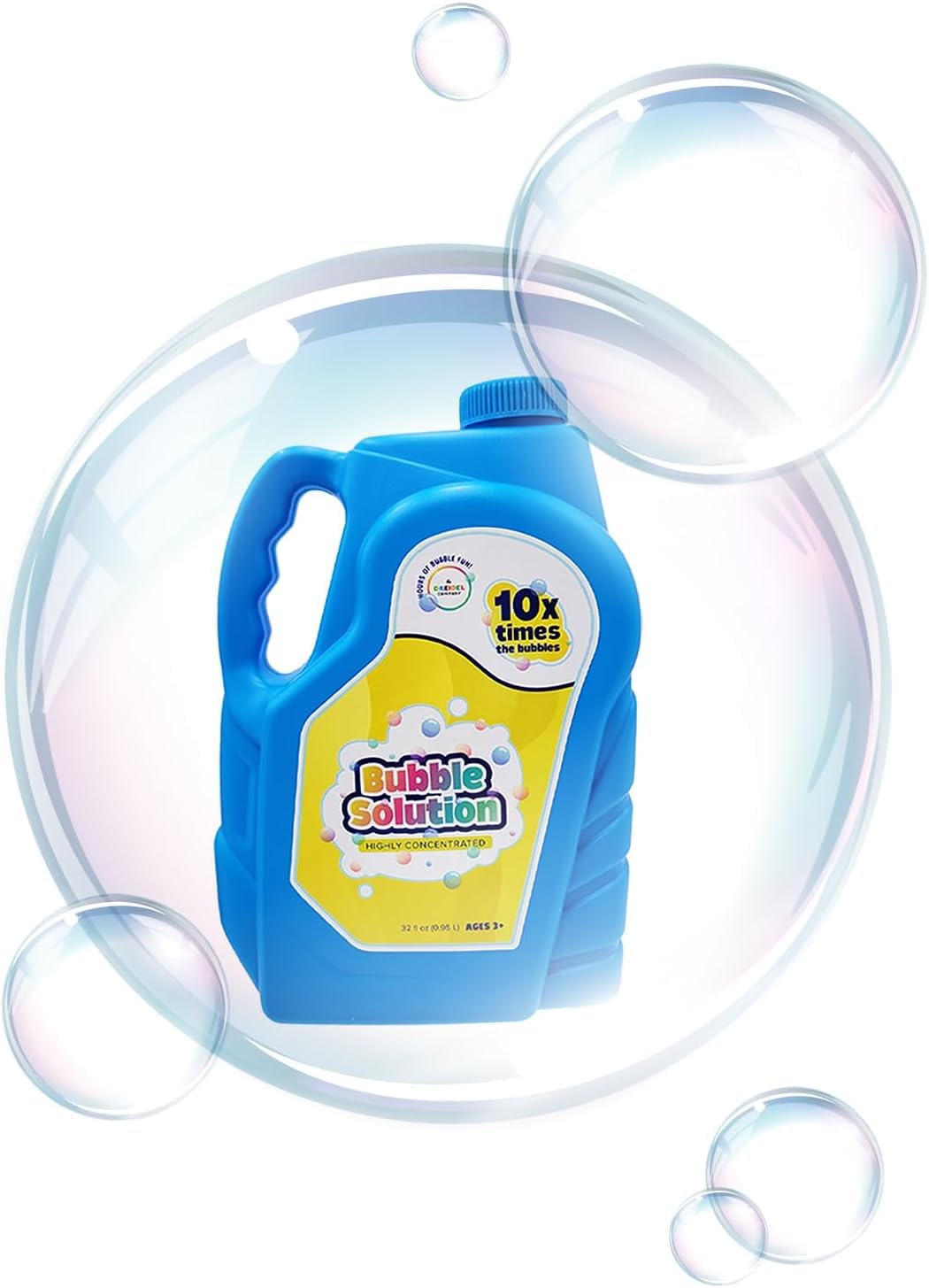 32 oz Concentrated Bubble Solution Refill - Makes 2.5 Gallons | Non-Toxic Bubble Liquid for Bubble Machines, Giant Bubble Wands, Bubble Guns & Blowers | Perfect for Kids Parties, Outdoor Play & Backyard Fun