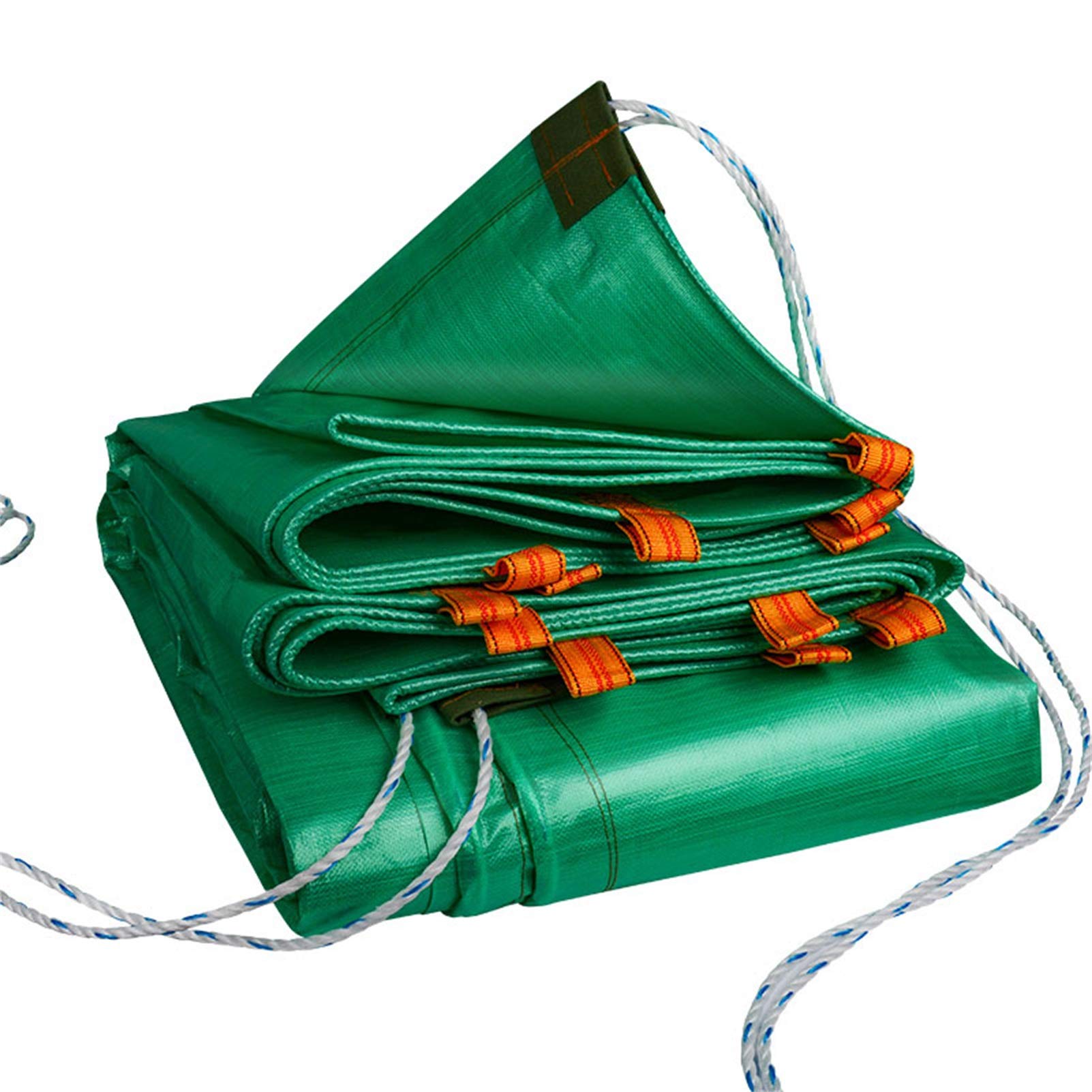Heavy Duty Waterproof Green Tarpaulin - 0.22mm Thick UV Resistant Tarp for Camping, Gardening, Travel & Outdoor Protection - Weatherproof Multipurpose Cover for Tents, Canopies & Equipment Shelter