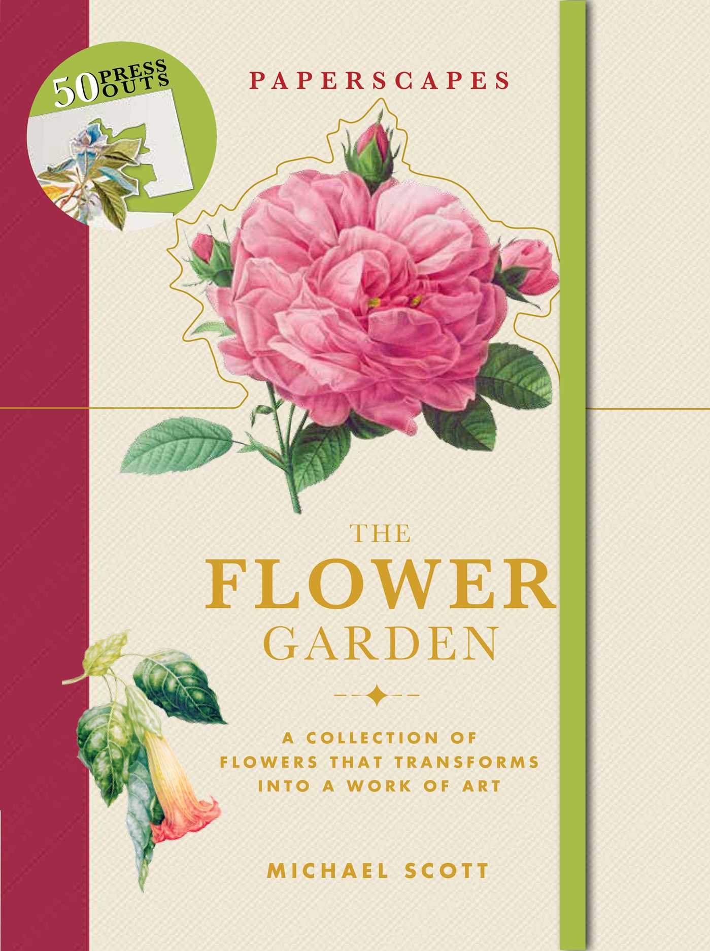 Paperscapes: The Flower Garden - Beautiful 3D Floral Pop-Up Book for Adults & Kids | Perfect for Home Decor, Gifts, and Relaxation